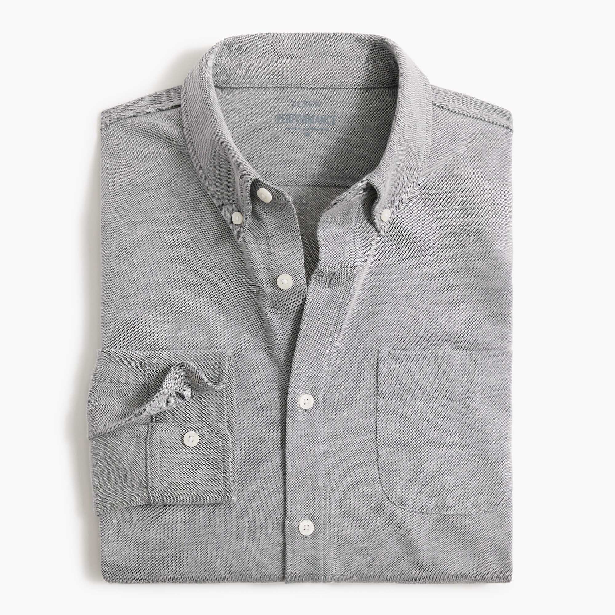 performance knit oxford shirt for men