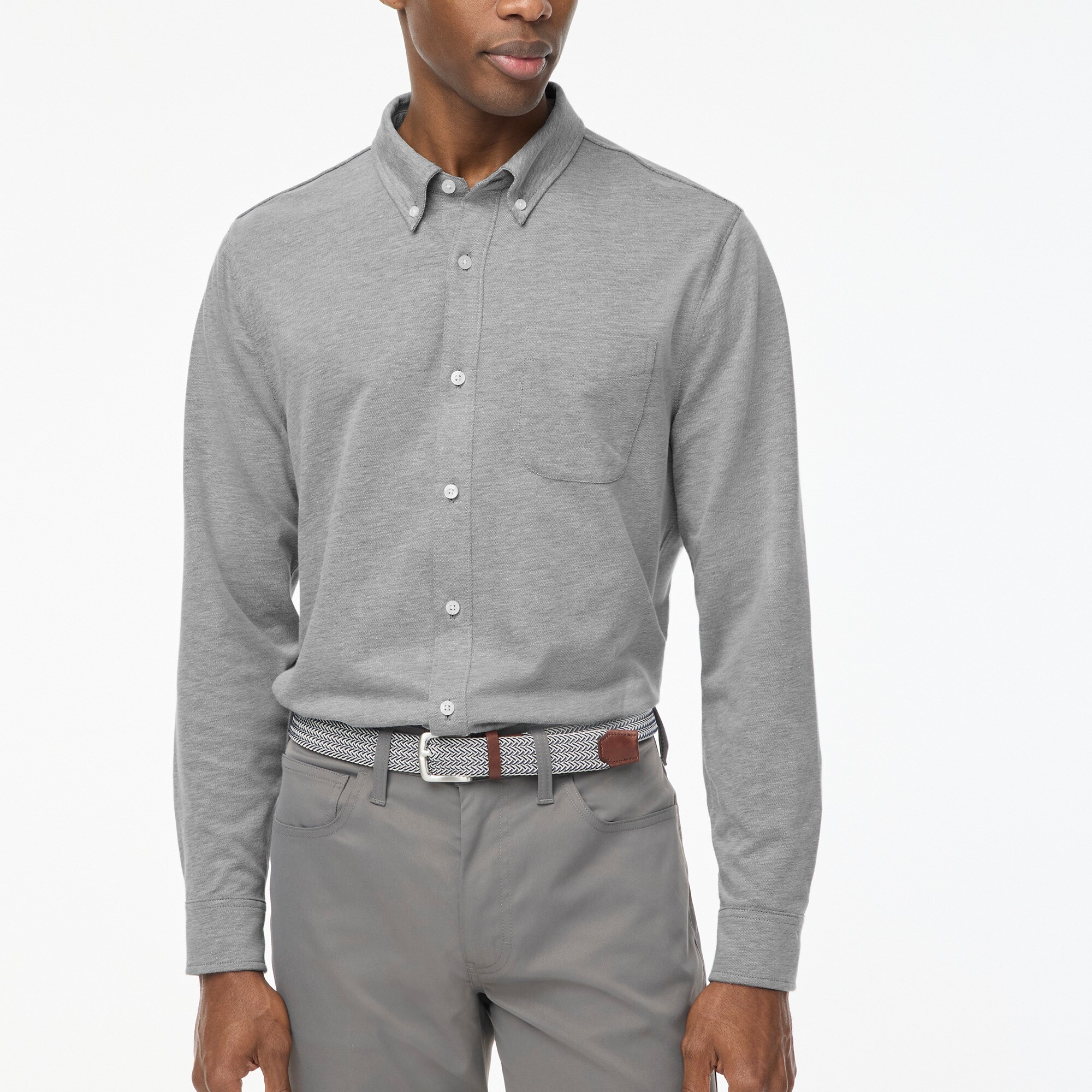 mens Performance knit oxford shirt