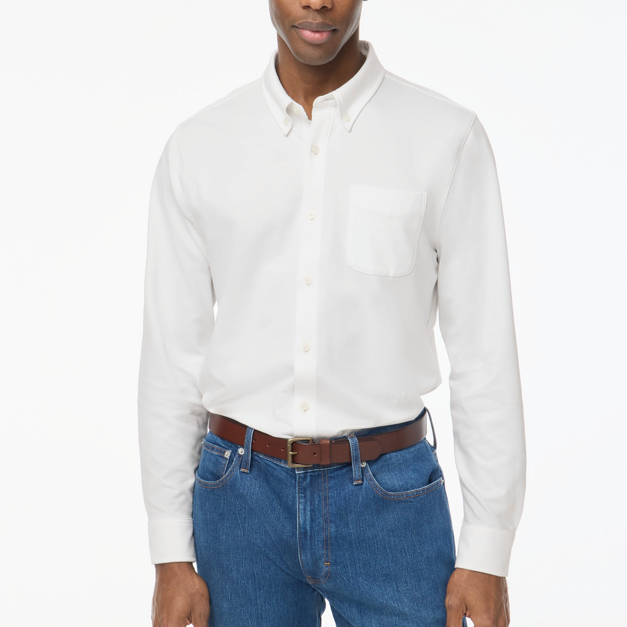 mens Performance knit oxford shirt