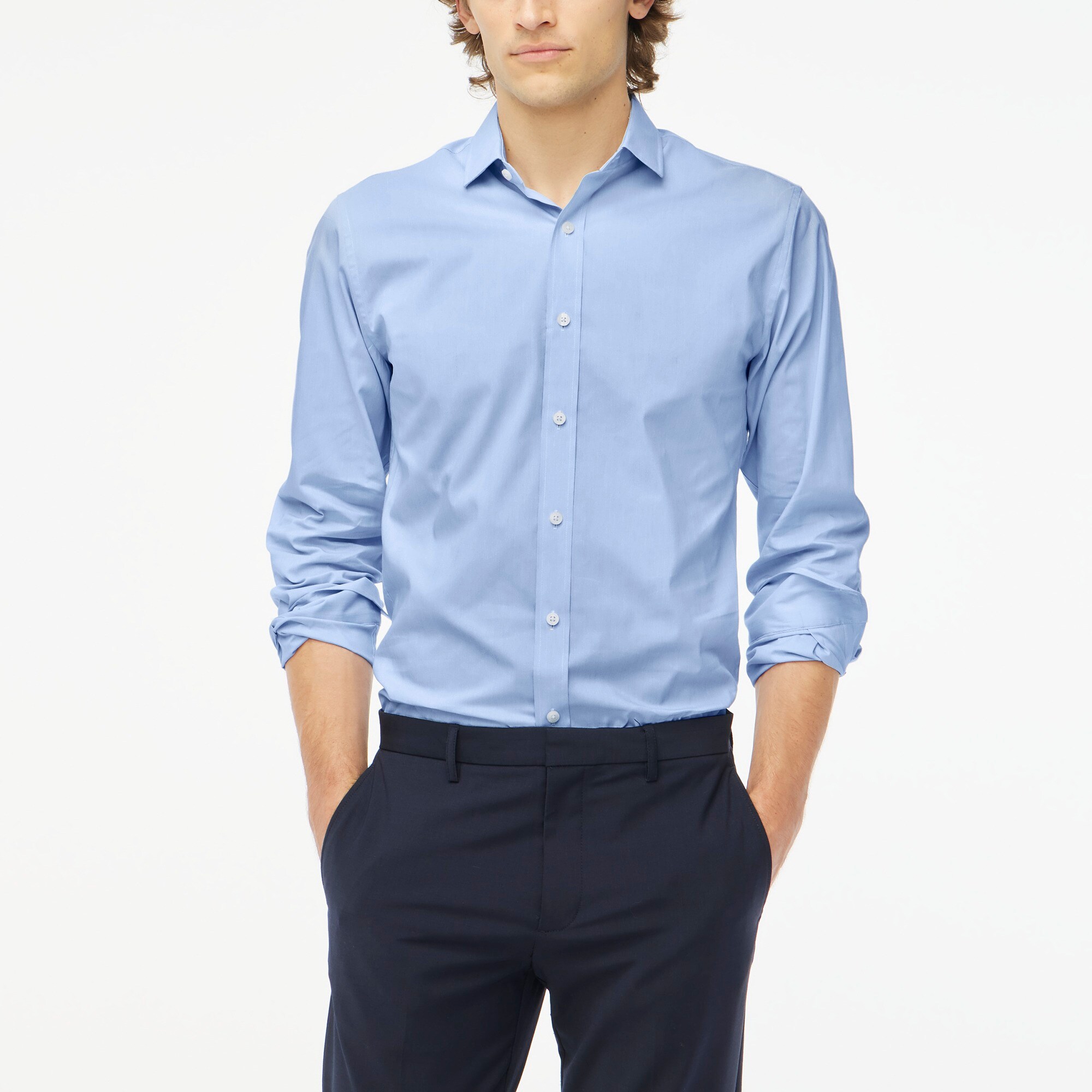 mens Tailored performance dress shirt