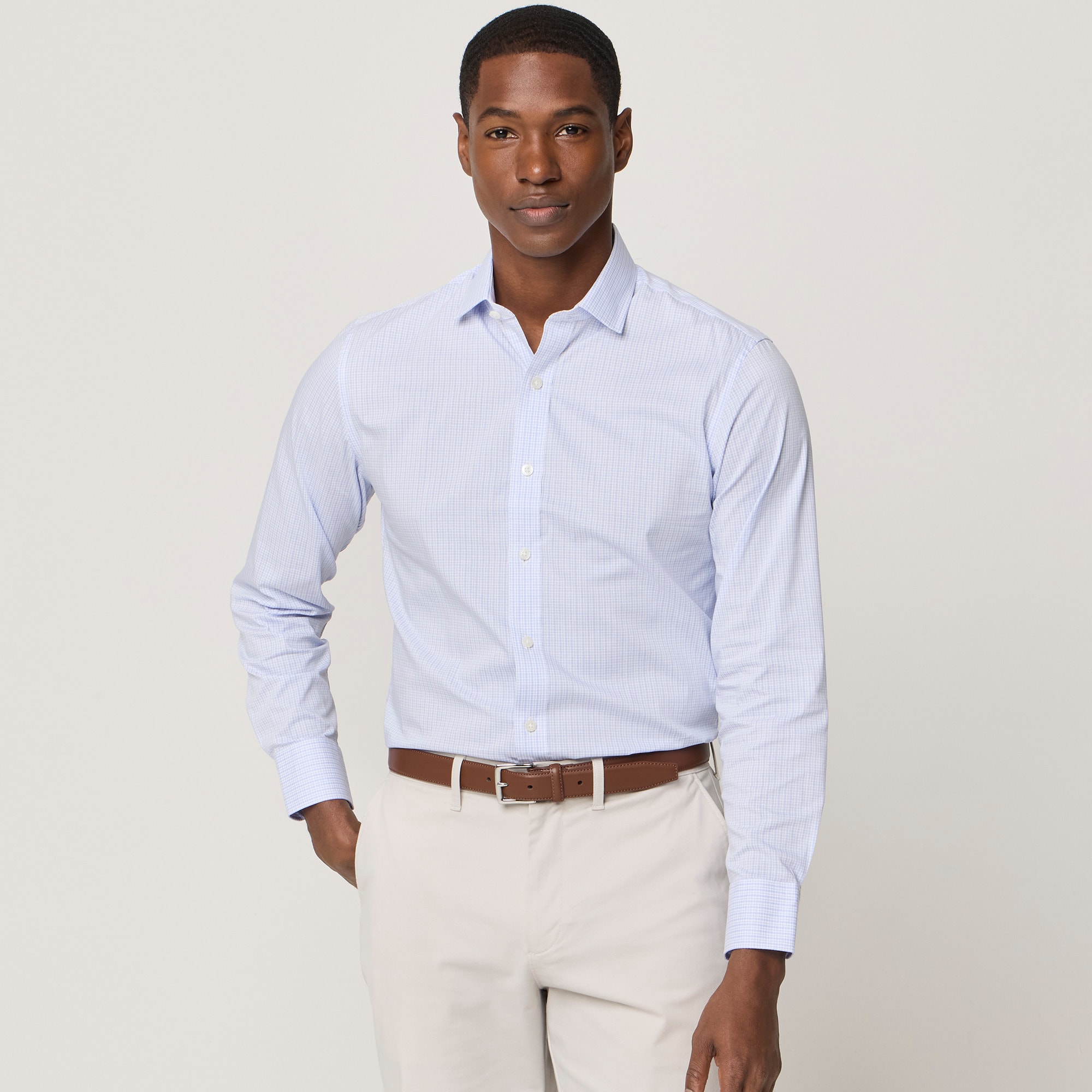 Tailored performance dress shirt