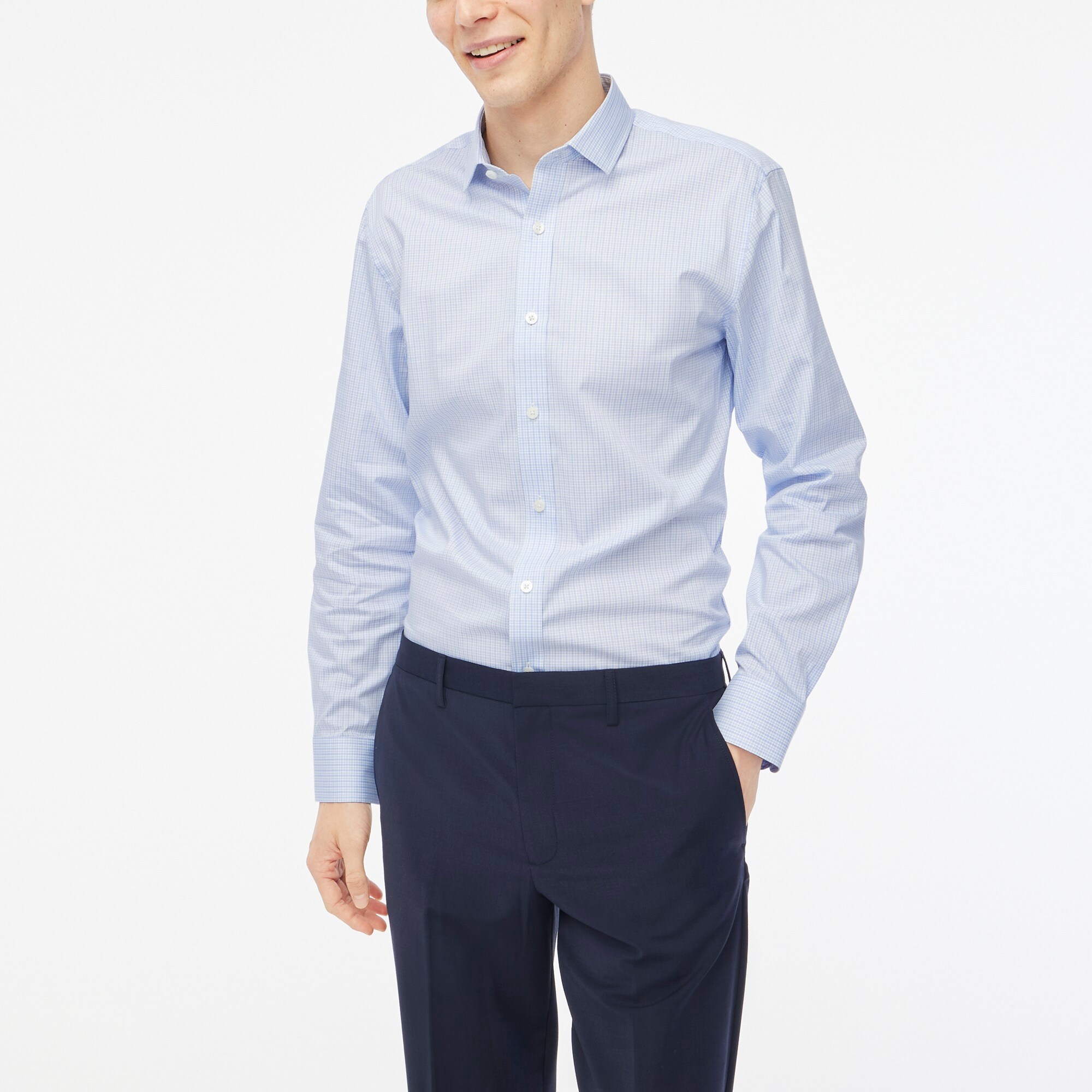 mens Tailored performance dress shirt