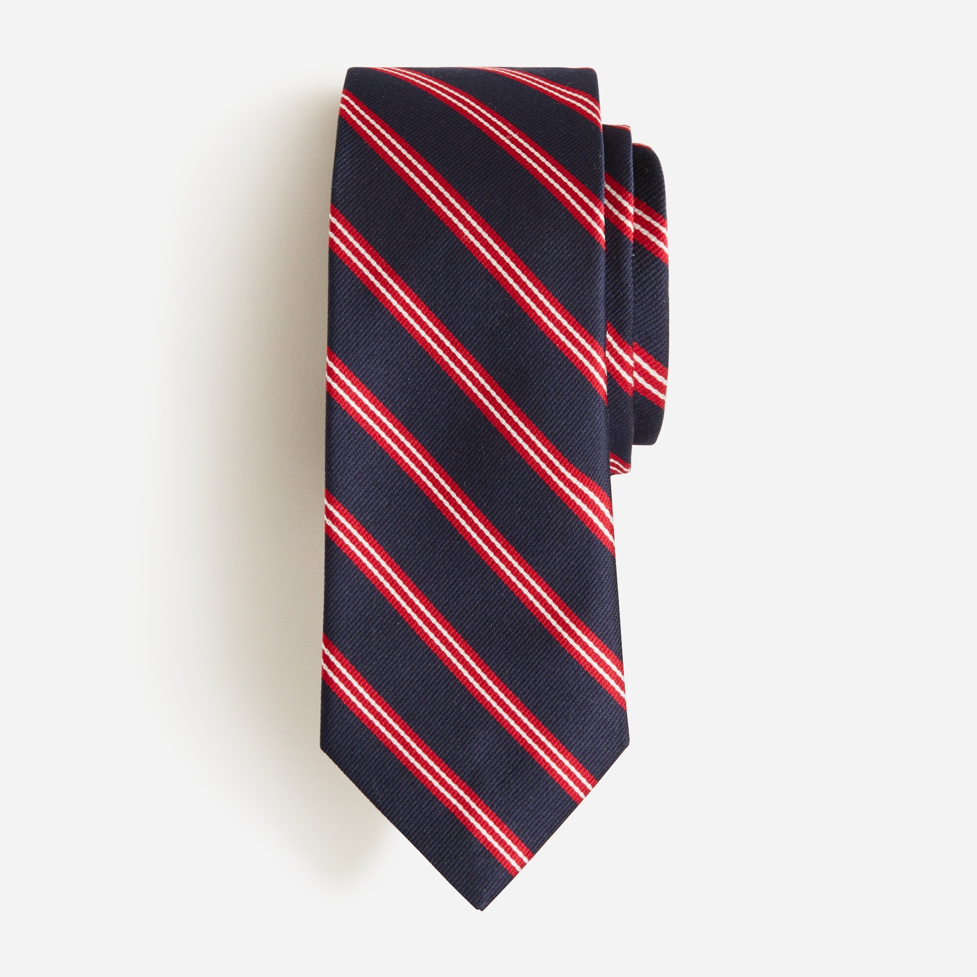 mens English silk tie in stripe