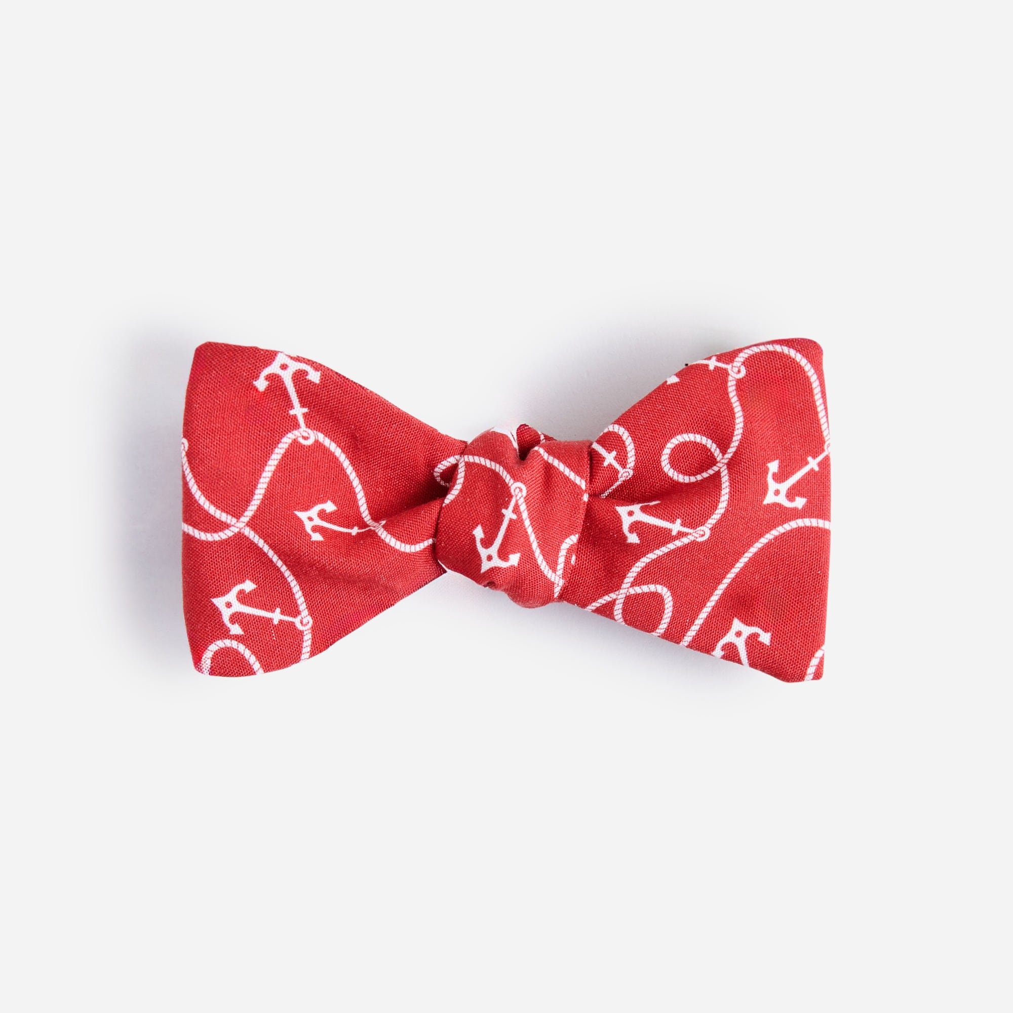 mens Silk bow tie in anchor print