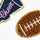 Football sticker patches SPRING BLOSSOM factory: football sticker patches for women