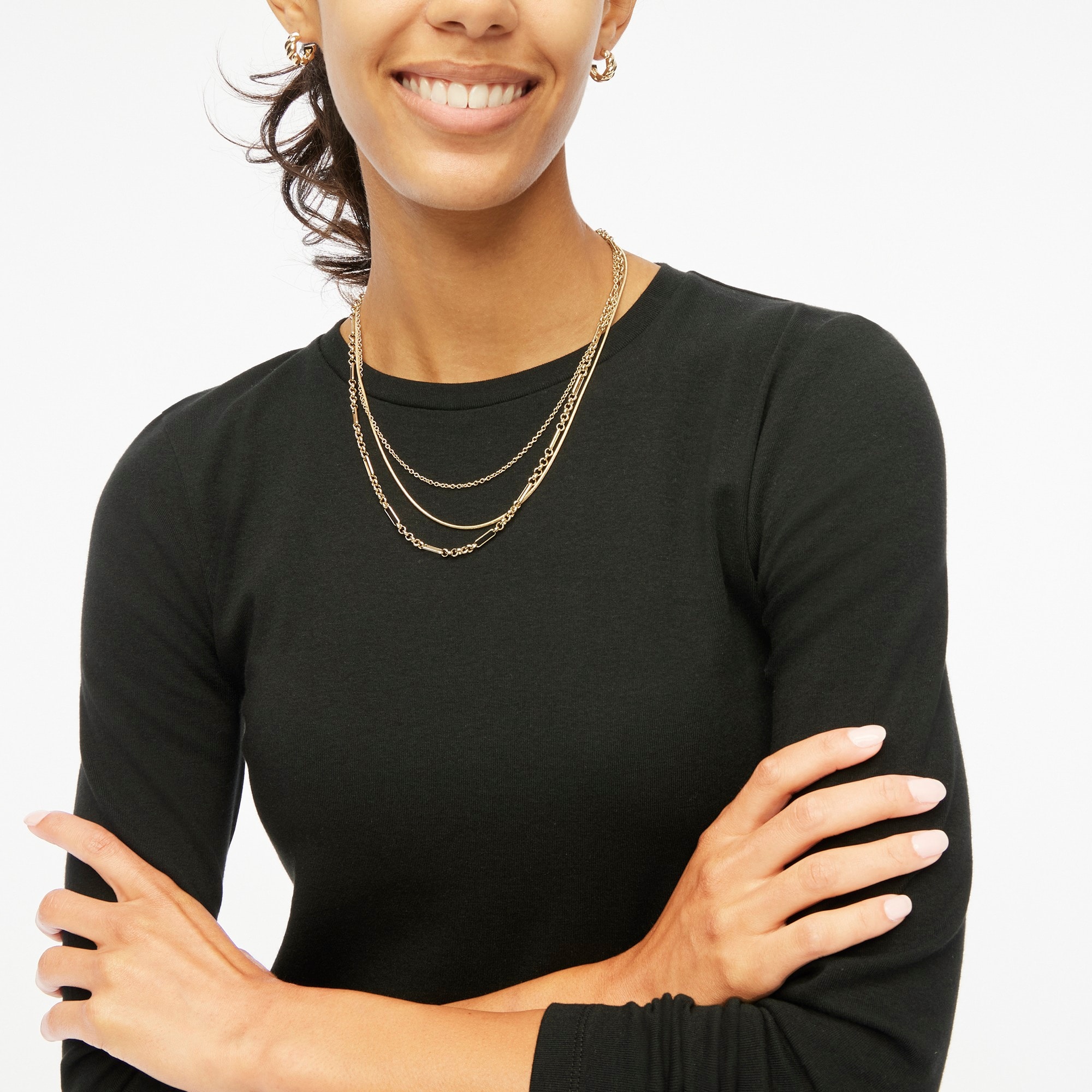 Long-sleeve ribbed everyday tee