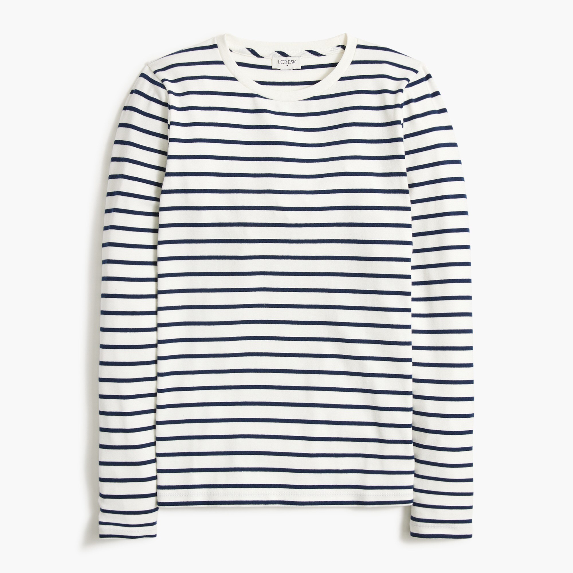 Long-sleeve striped everyday tee