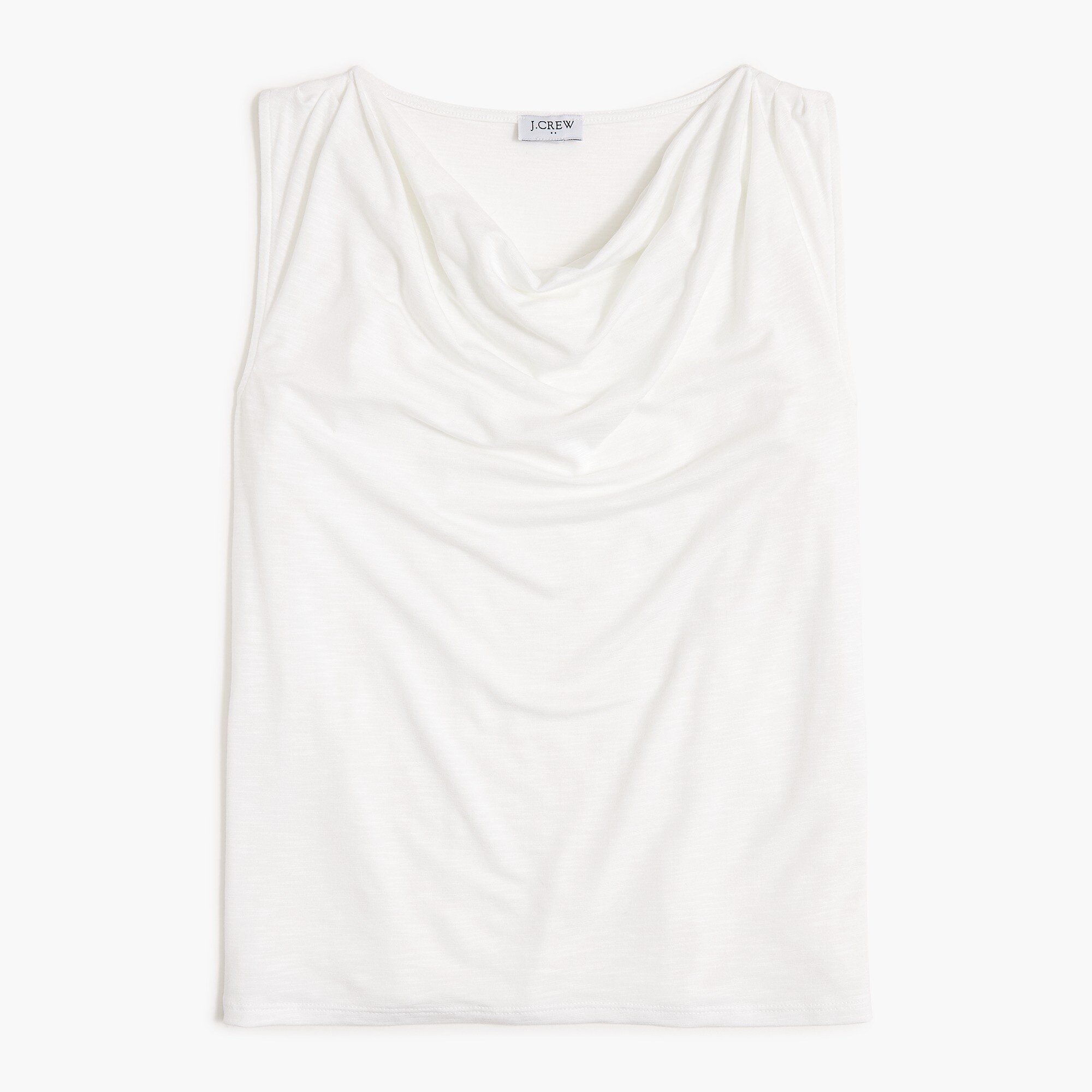 Sleeveless cowlneck top