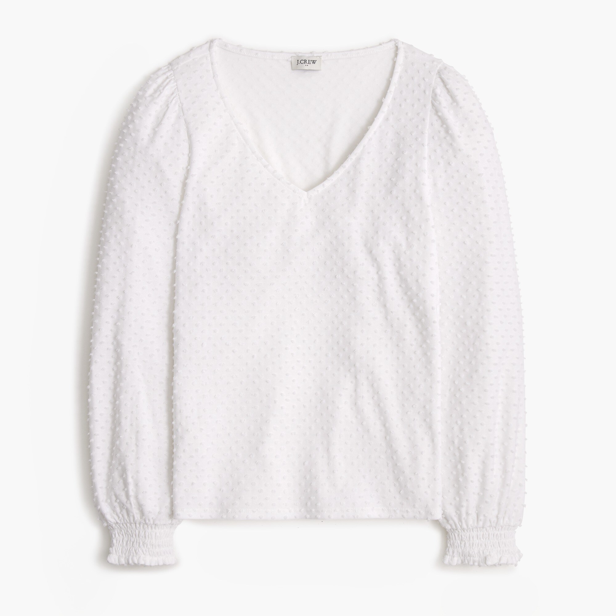 V-neck clip-dot top