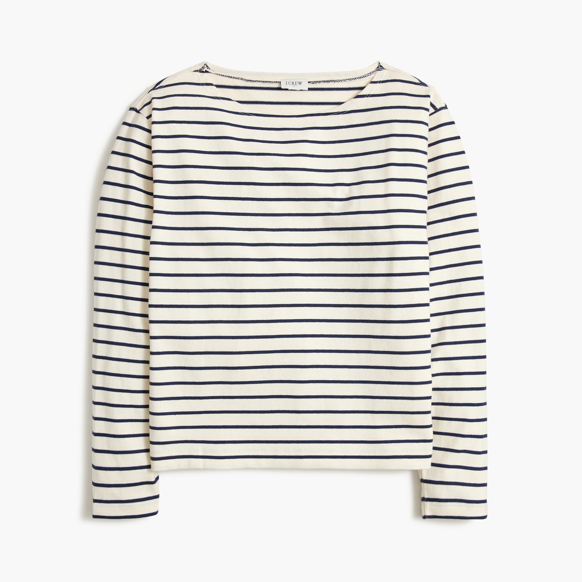 striped boatneck tee for women