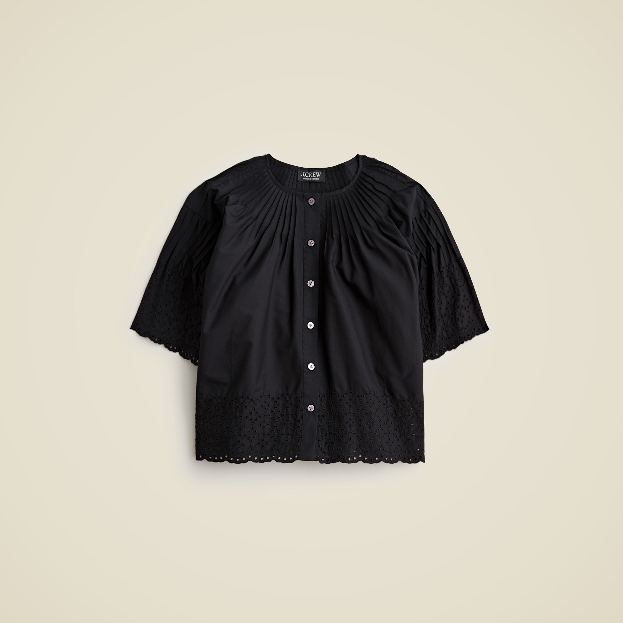 Jolie top in eyelet cotton poplin