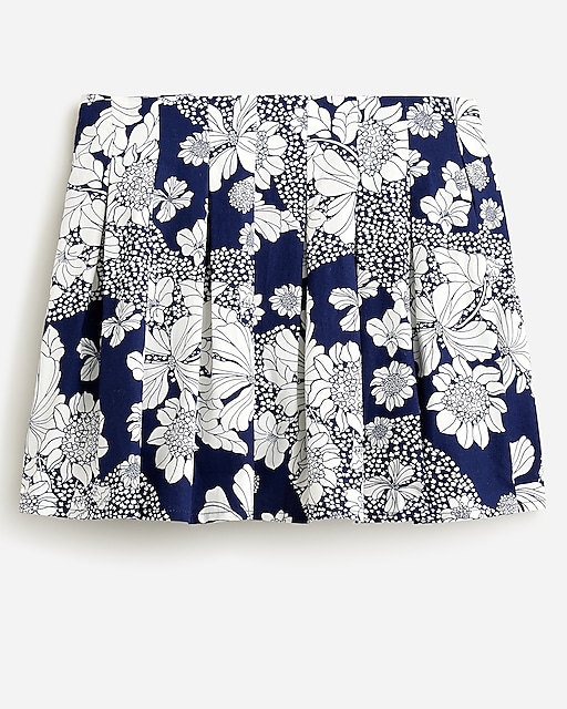 girls Girls' pleated skirt in indigo floral