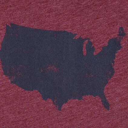 Boys' short-sleeve USA map graphic tee HTHR VINTAGE BURG boys' short-sleeve usa map graphic tee for boys