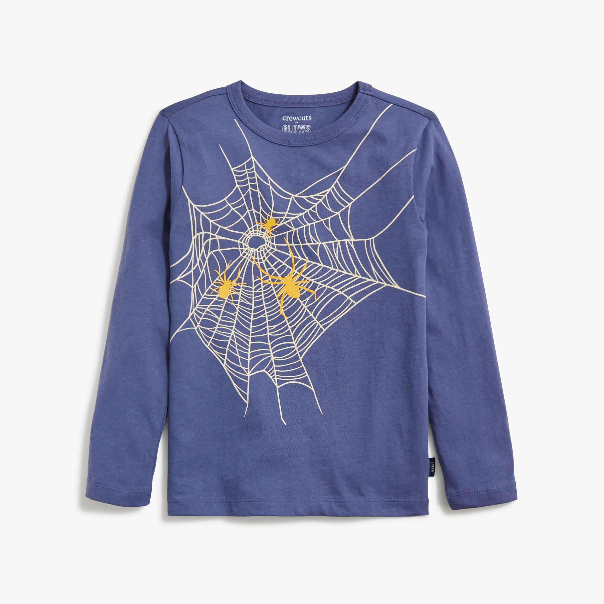 Boys' Long-sleeve Glow-in-the-dark Spiderweb Tee For Boys | Factory