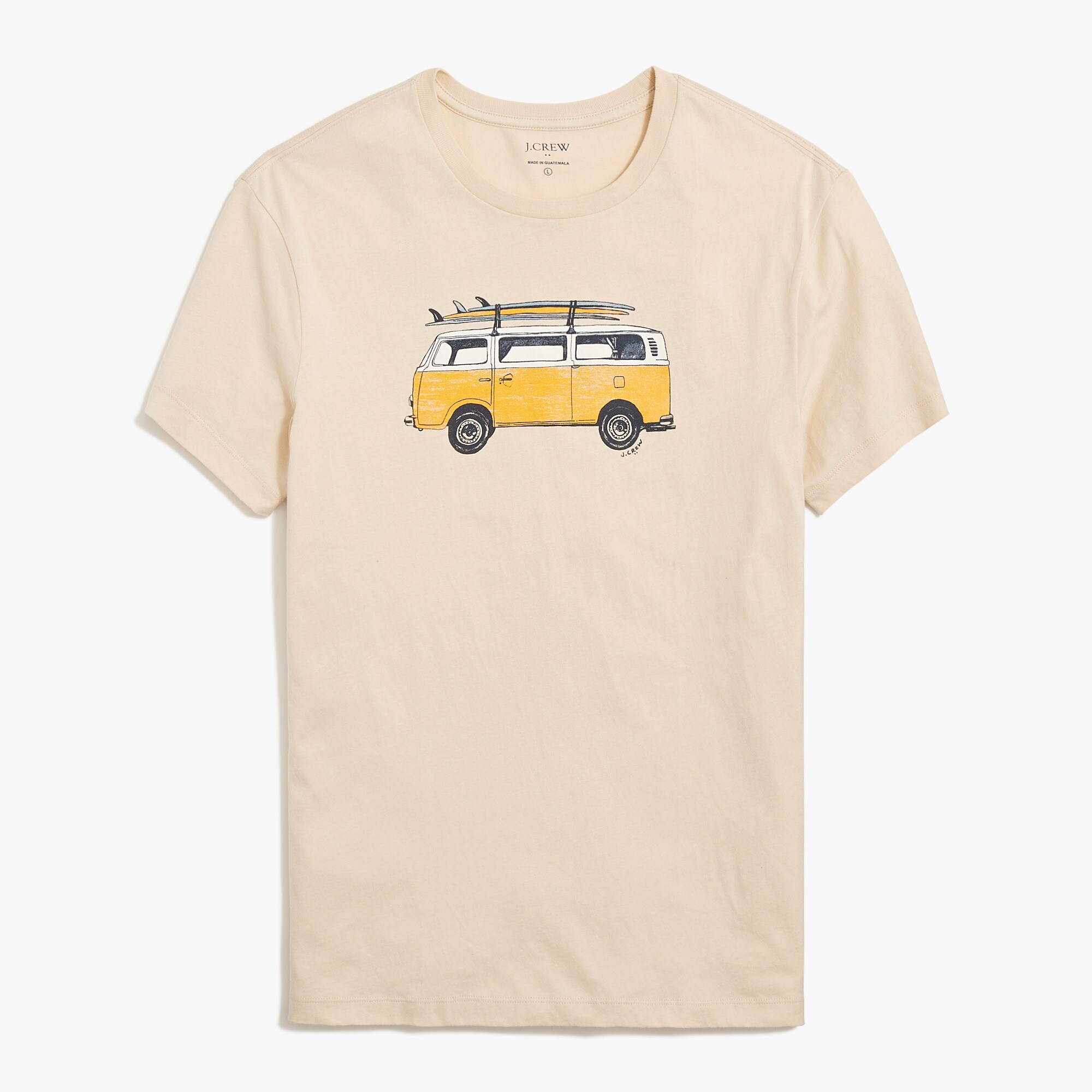 surfer van graphic tee for men