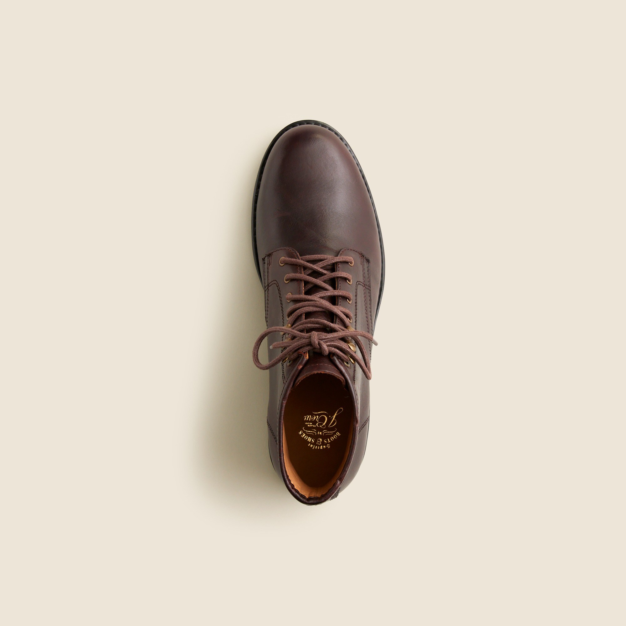 J. Crew Men\'s Black Size 9 Field Boots in English Leather Vibram Sole NEW CB047 J.Crew Field boots in English leather, $136 with code  main image 4