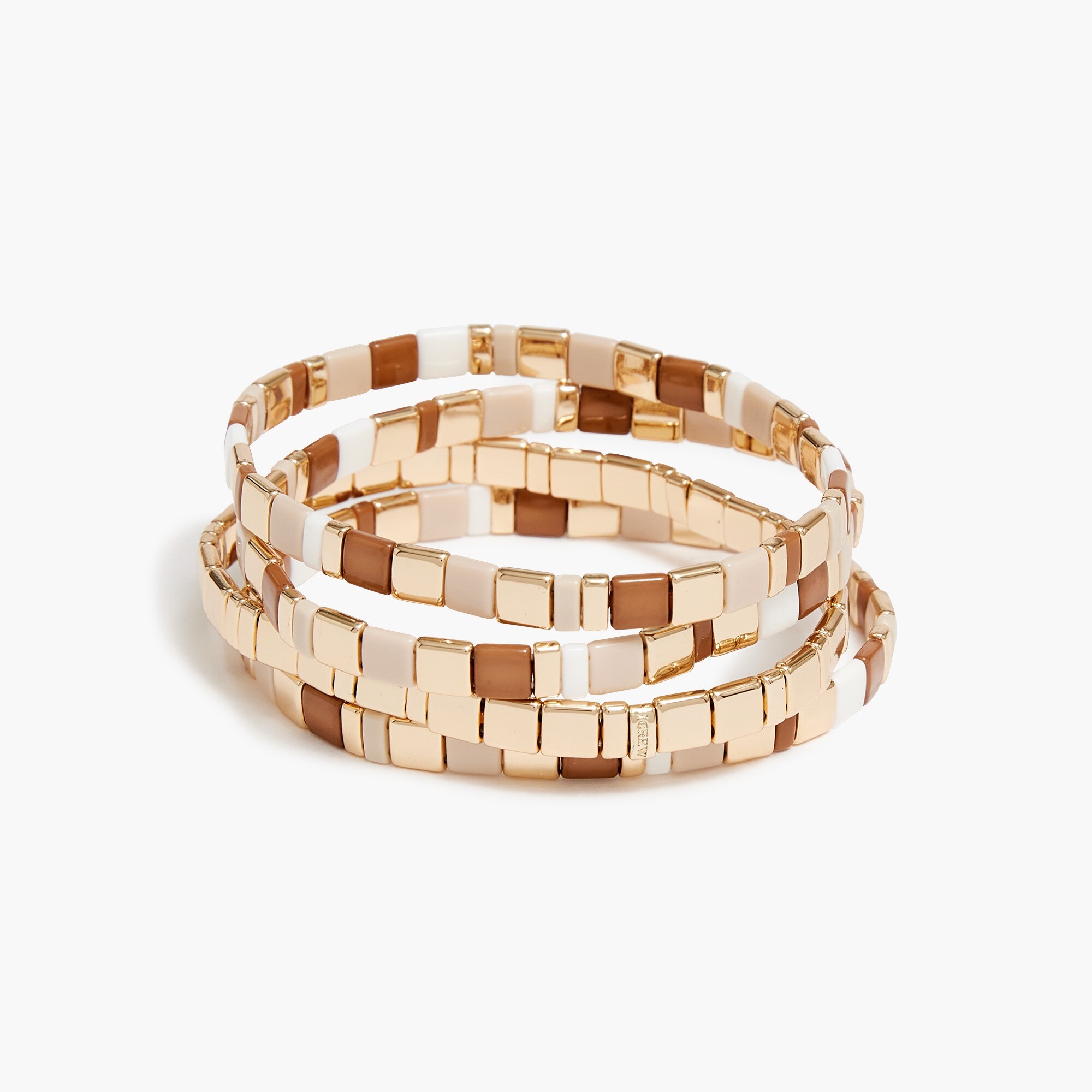 Beaded stretch bracelets set