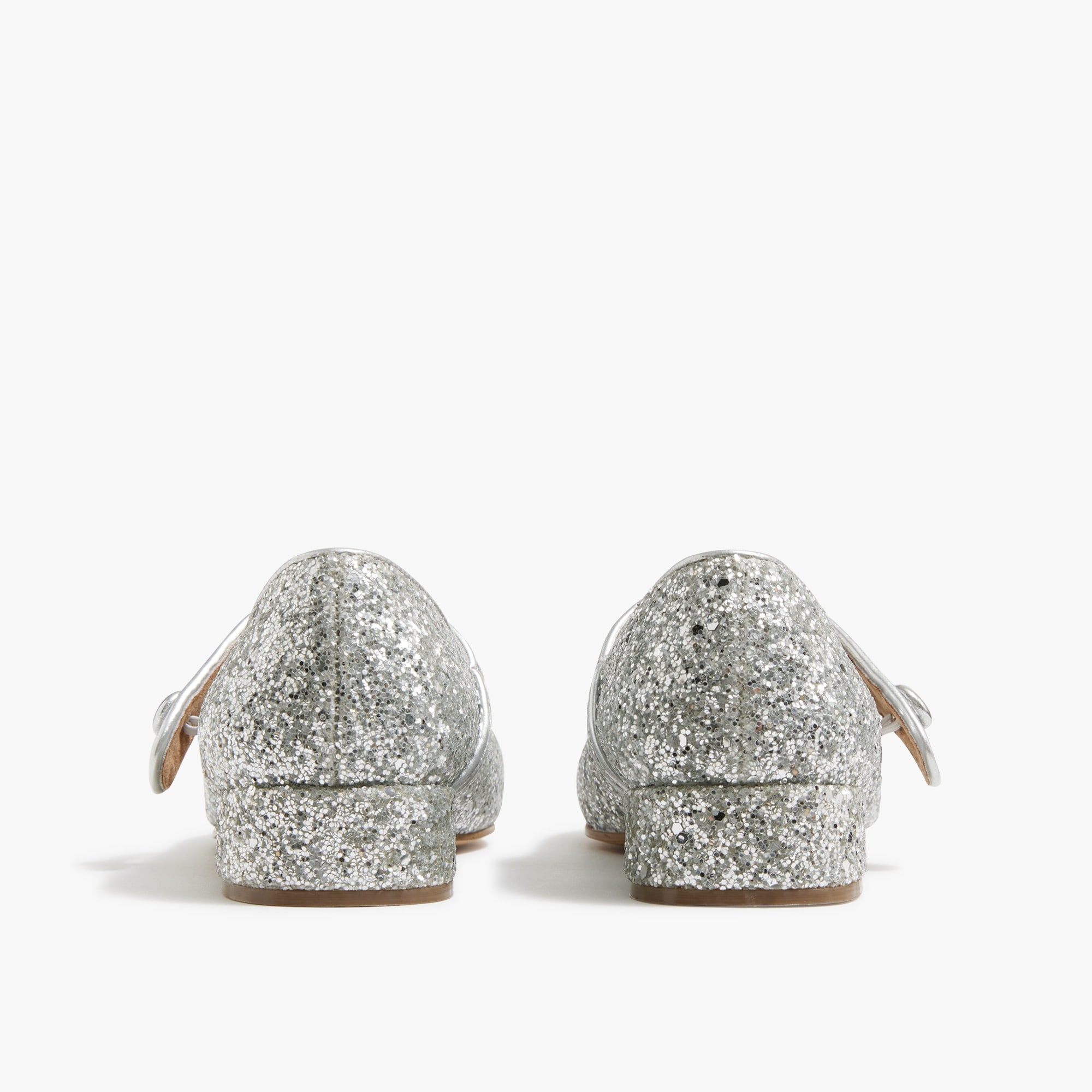 Girls' glitter low-heel Mary Janes