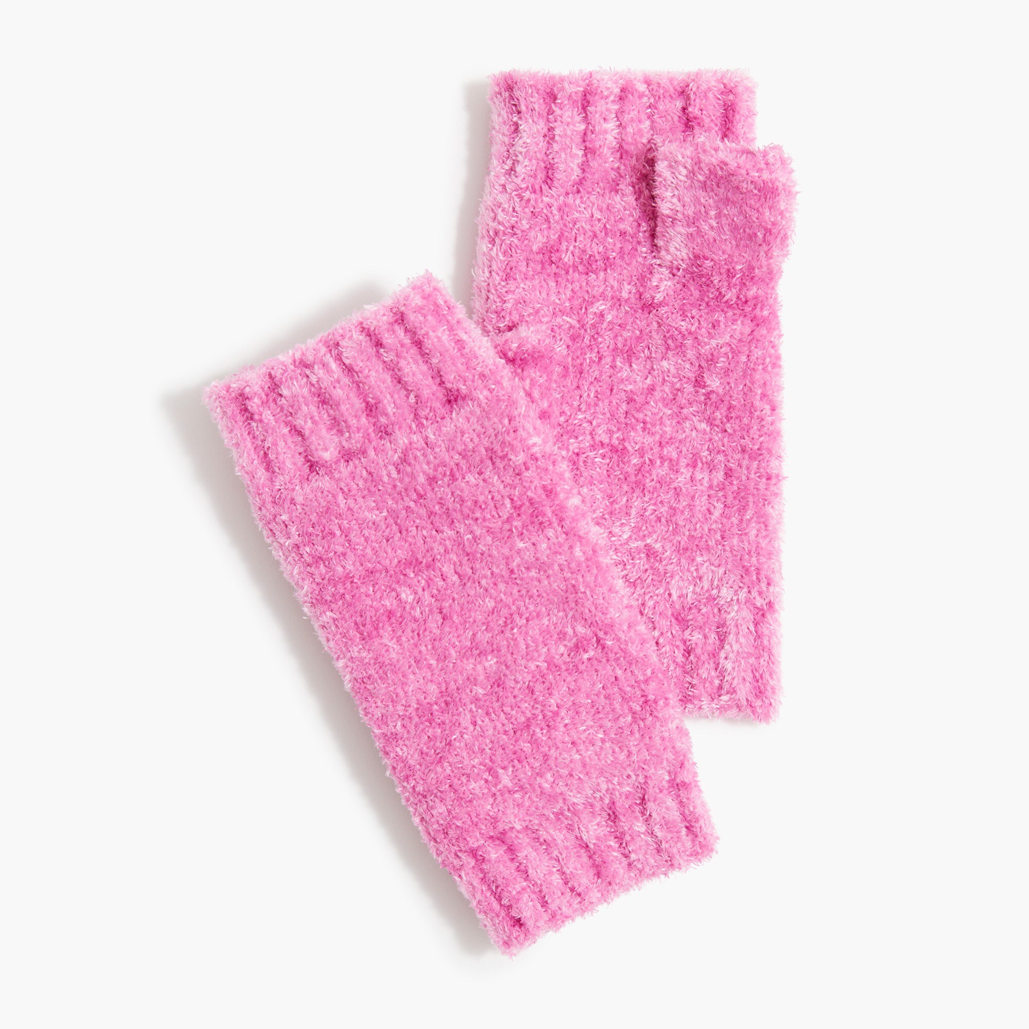 Girls' fuzzy fingerless gloves