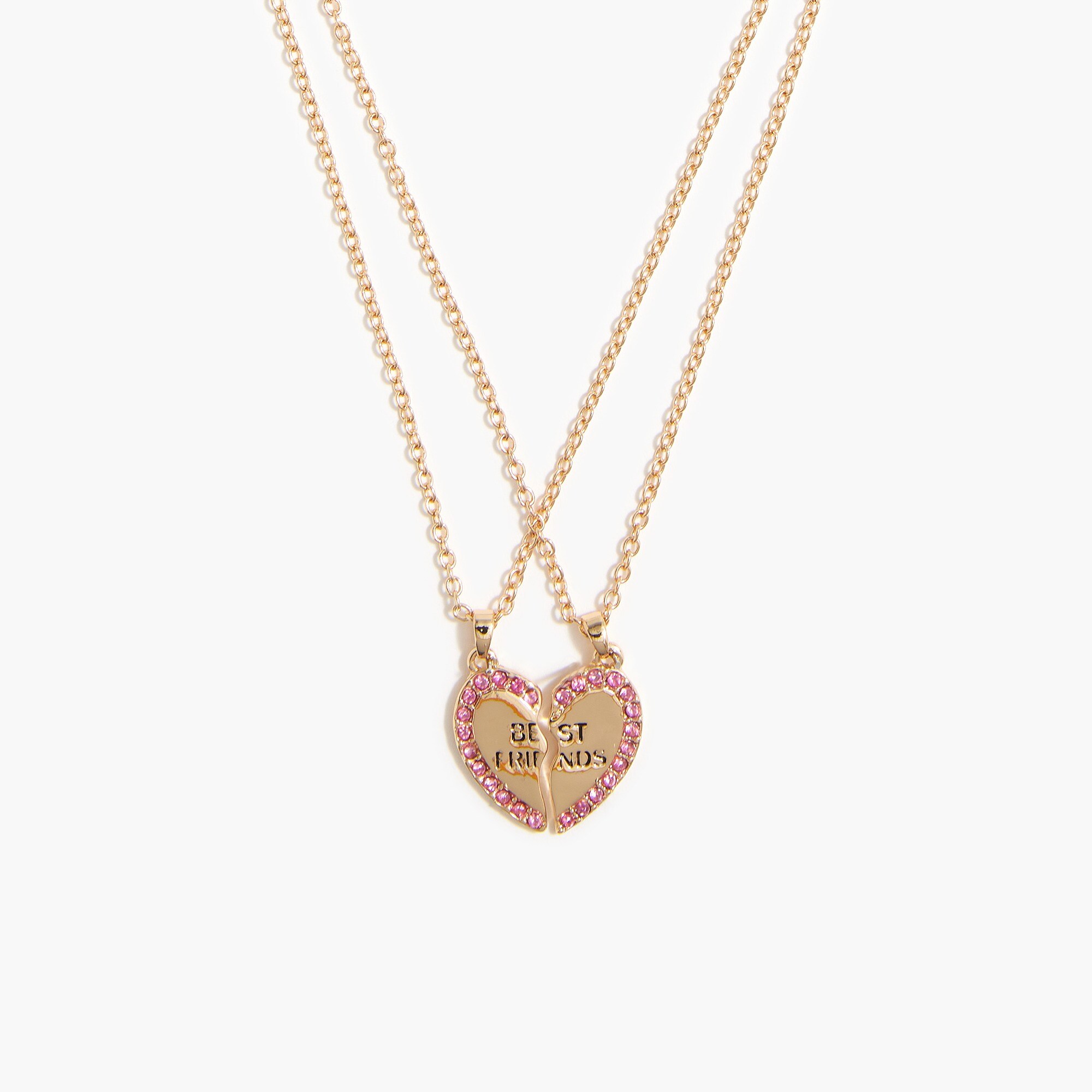 girls' friendship necklaces set-of-two for girls