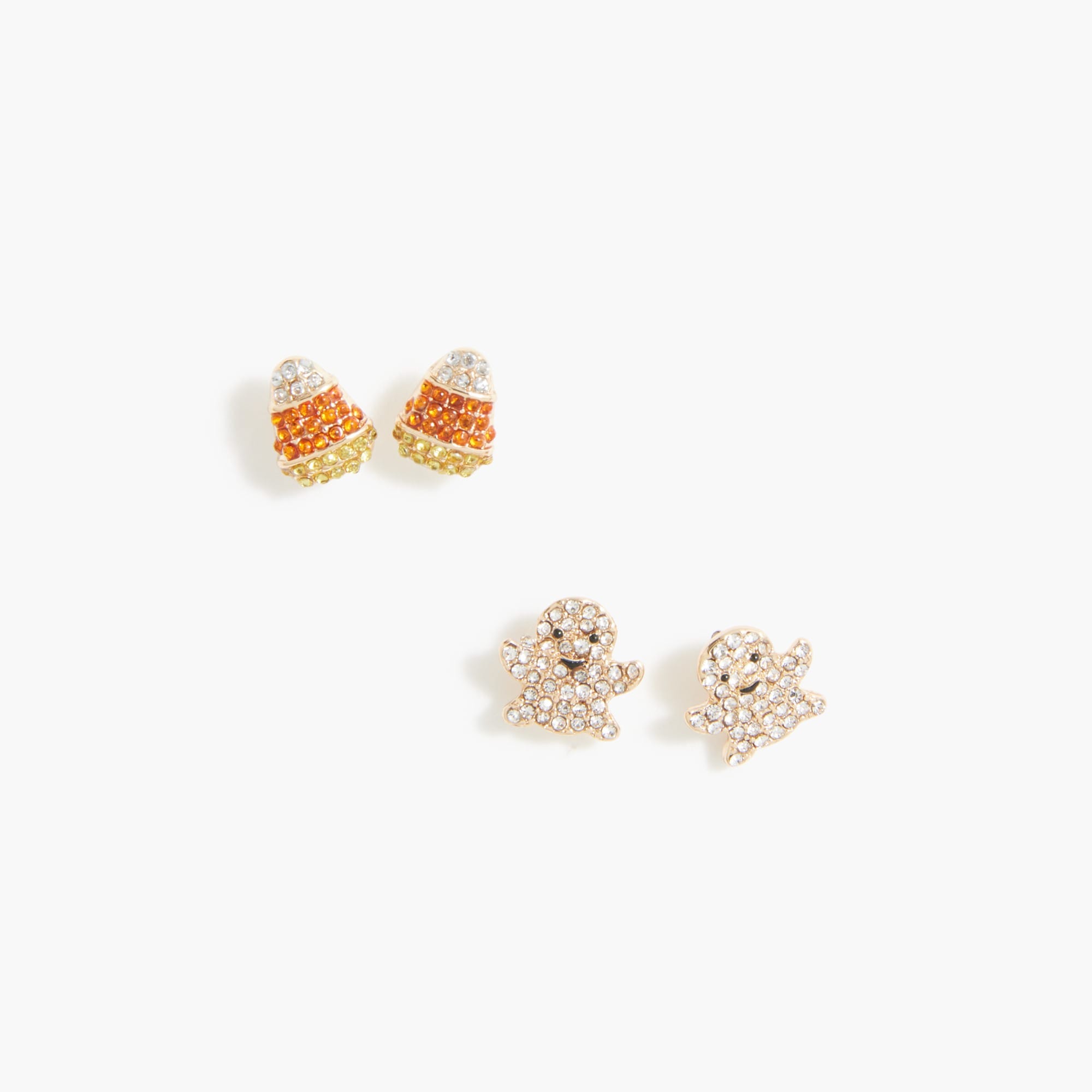 Girls' spooky ghost earrings set-of-two
