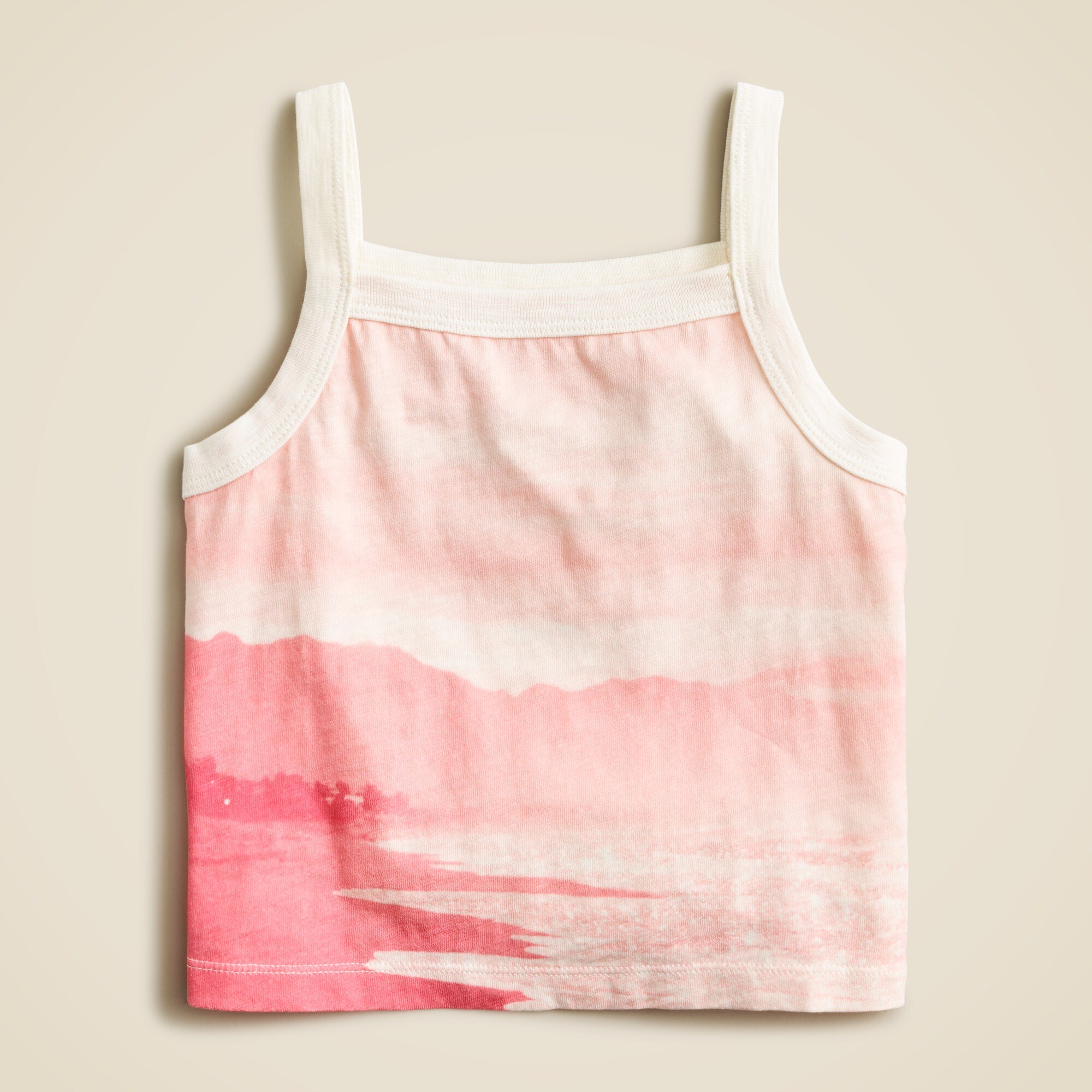 Girls' beach graphic tank top
