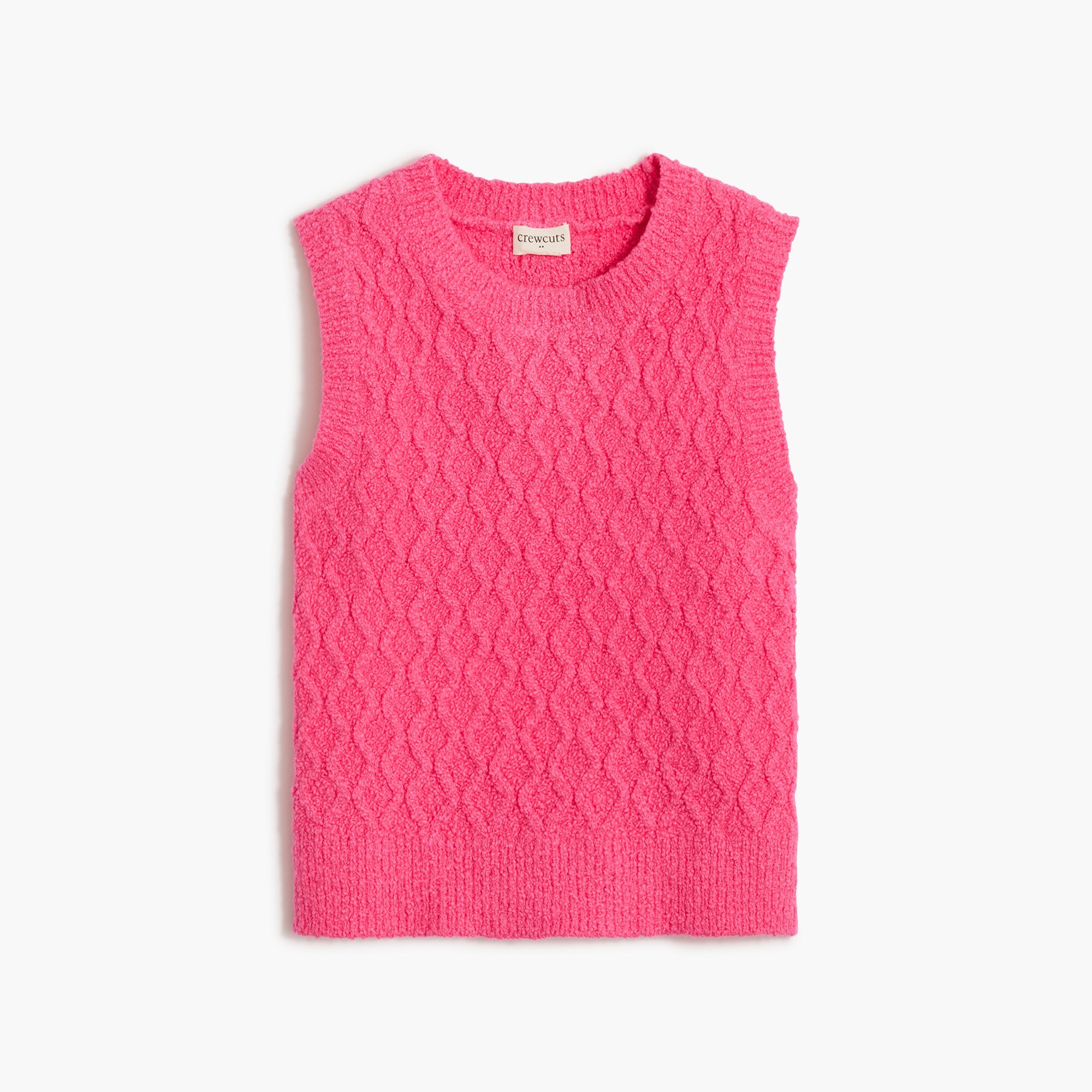 girls' cable-knit sweater-vest for girls
