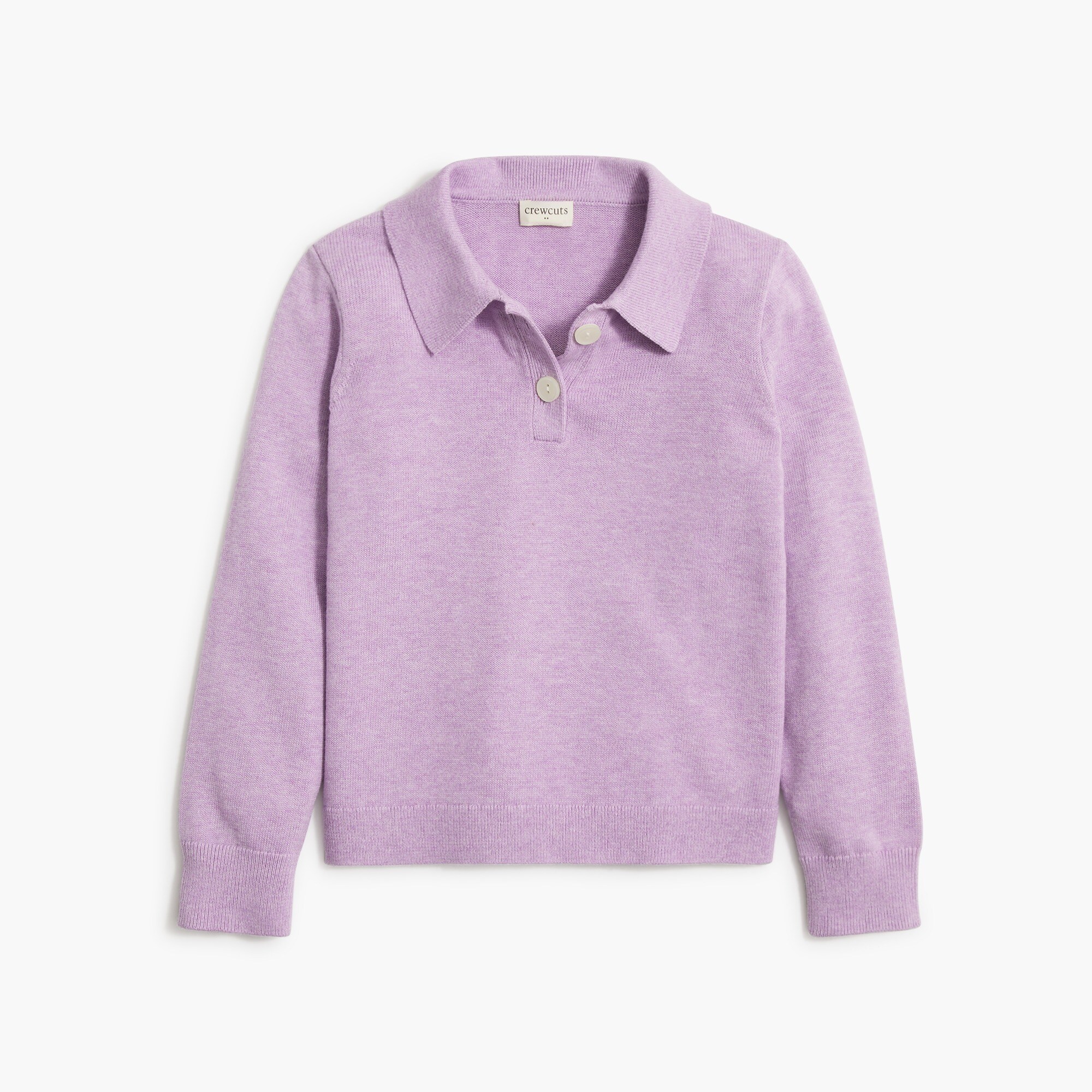 Girls' cotton sweater-polo