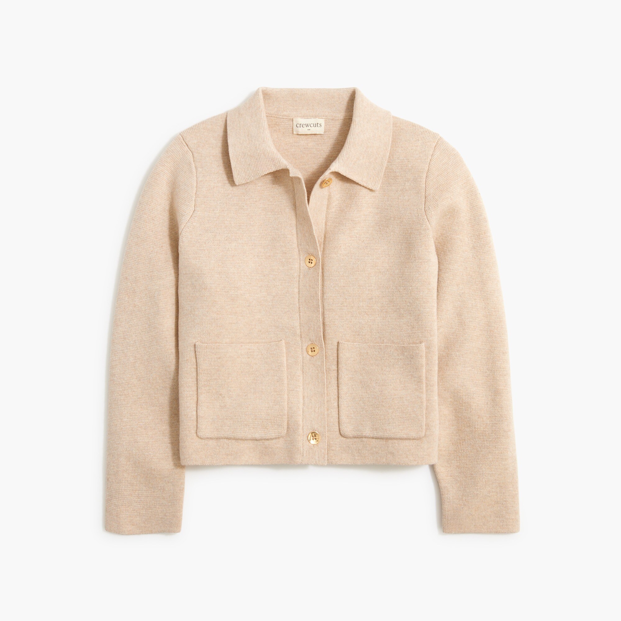  Girls' collared sweater lady jacket