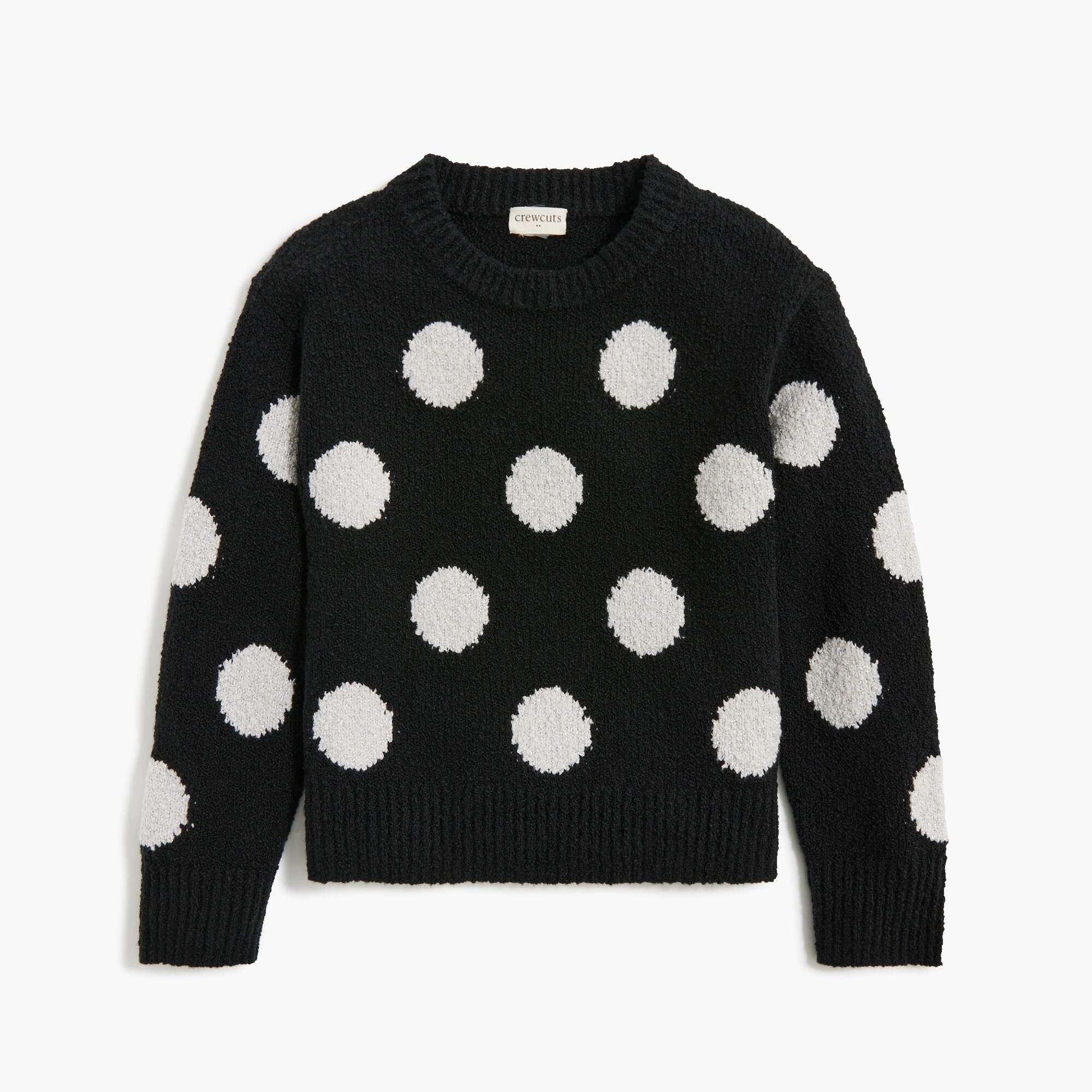 Girls' cozy polka-dot sweater