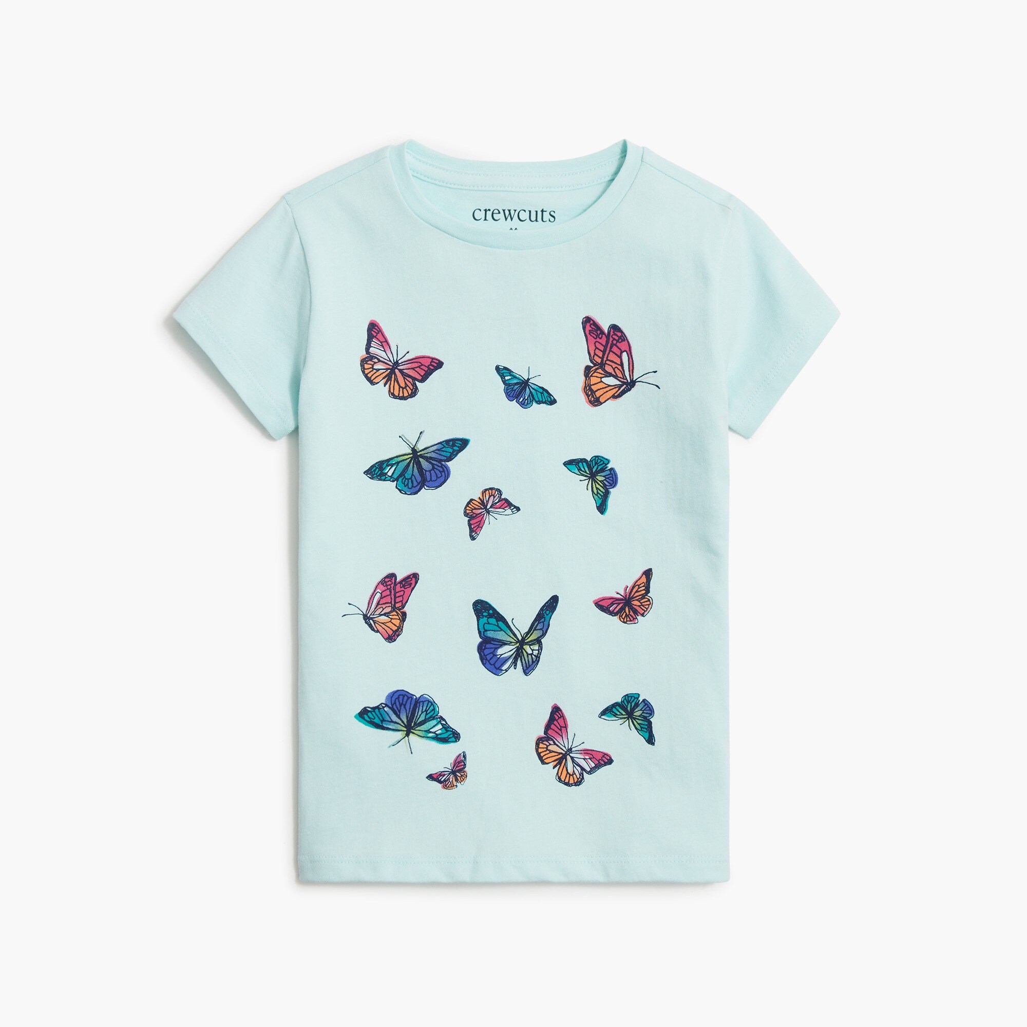 Girls' butterflies graphic tee