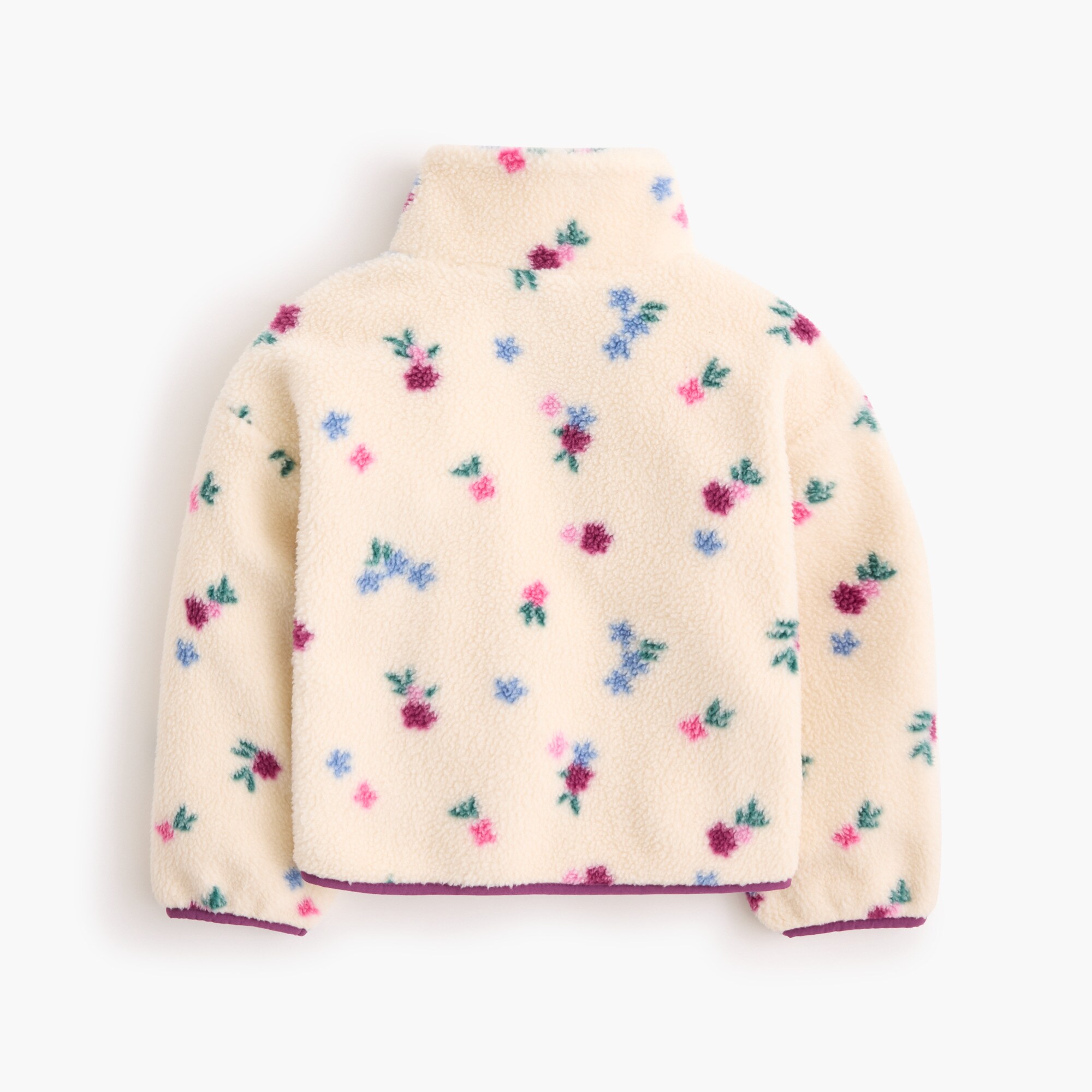 Girls' Floral Sherpa Full-zip For Girls | Factory
