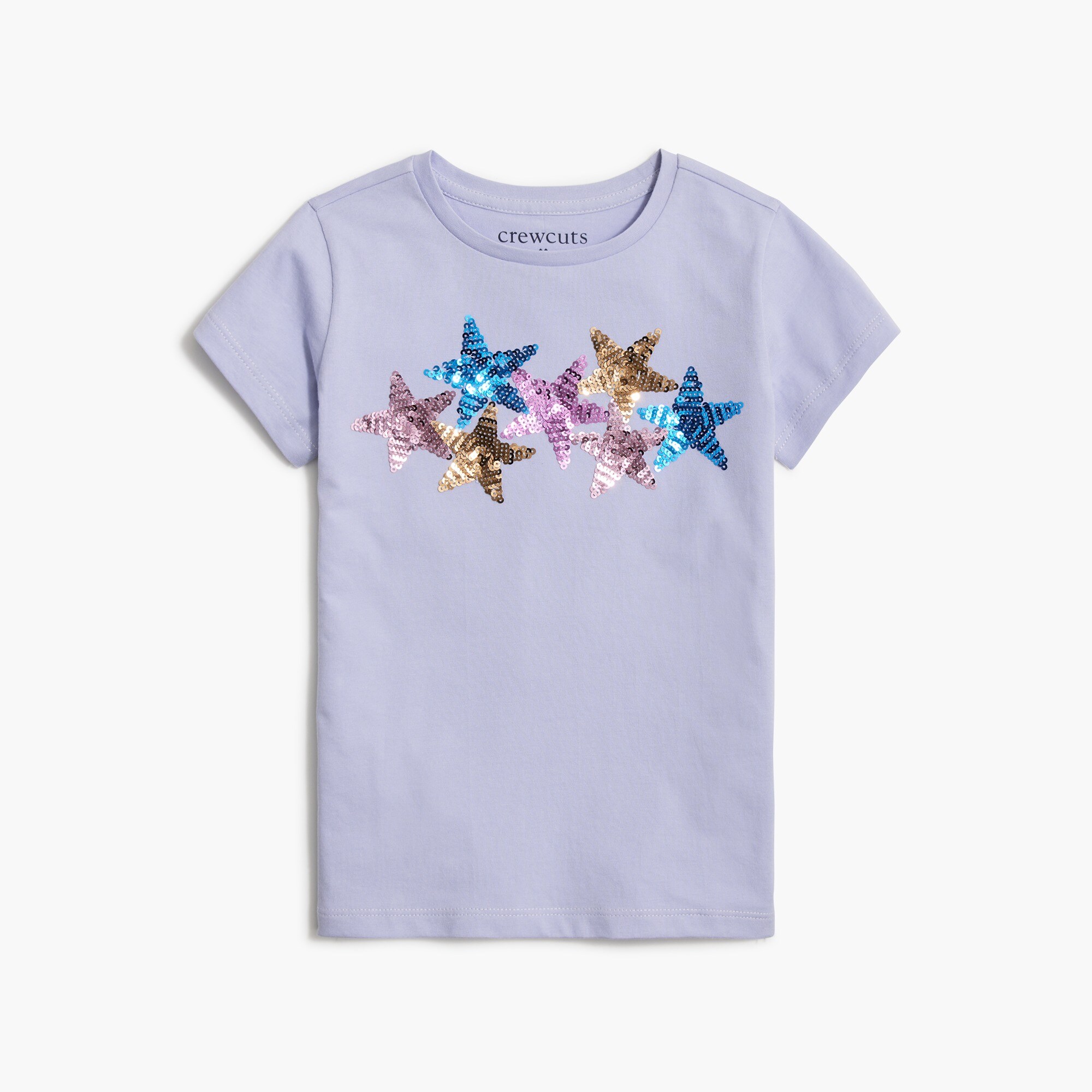 girls' sequin stars graphic tee for girls