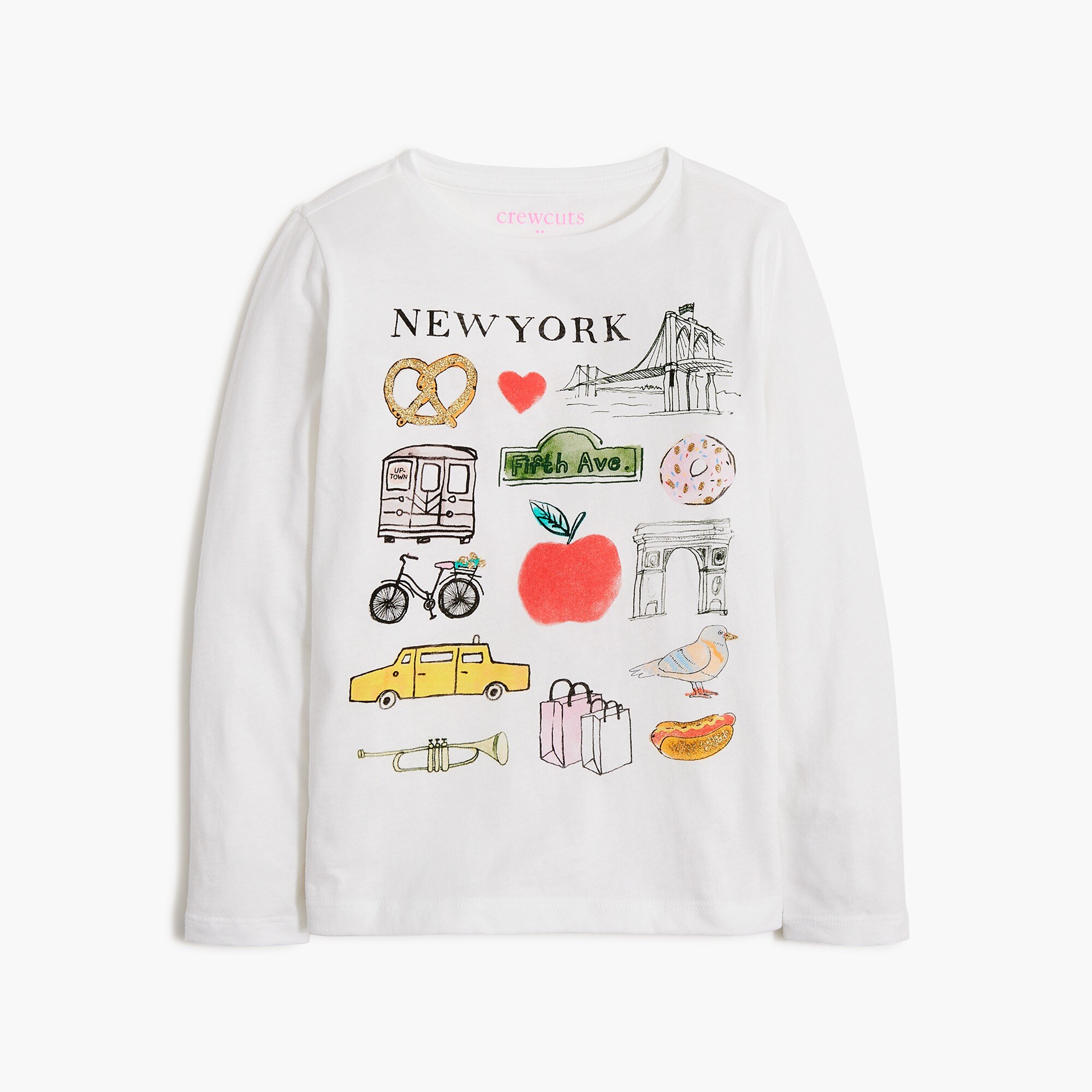 Girls' NYC graphic tee