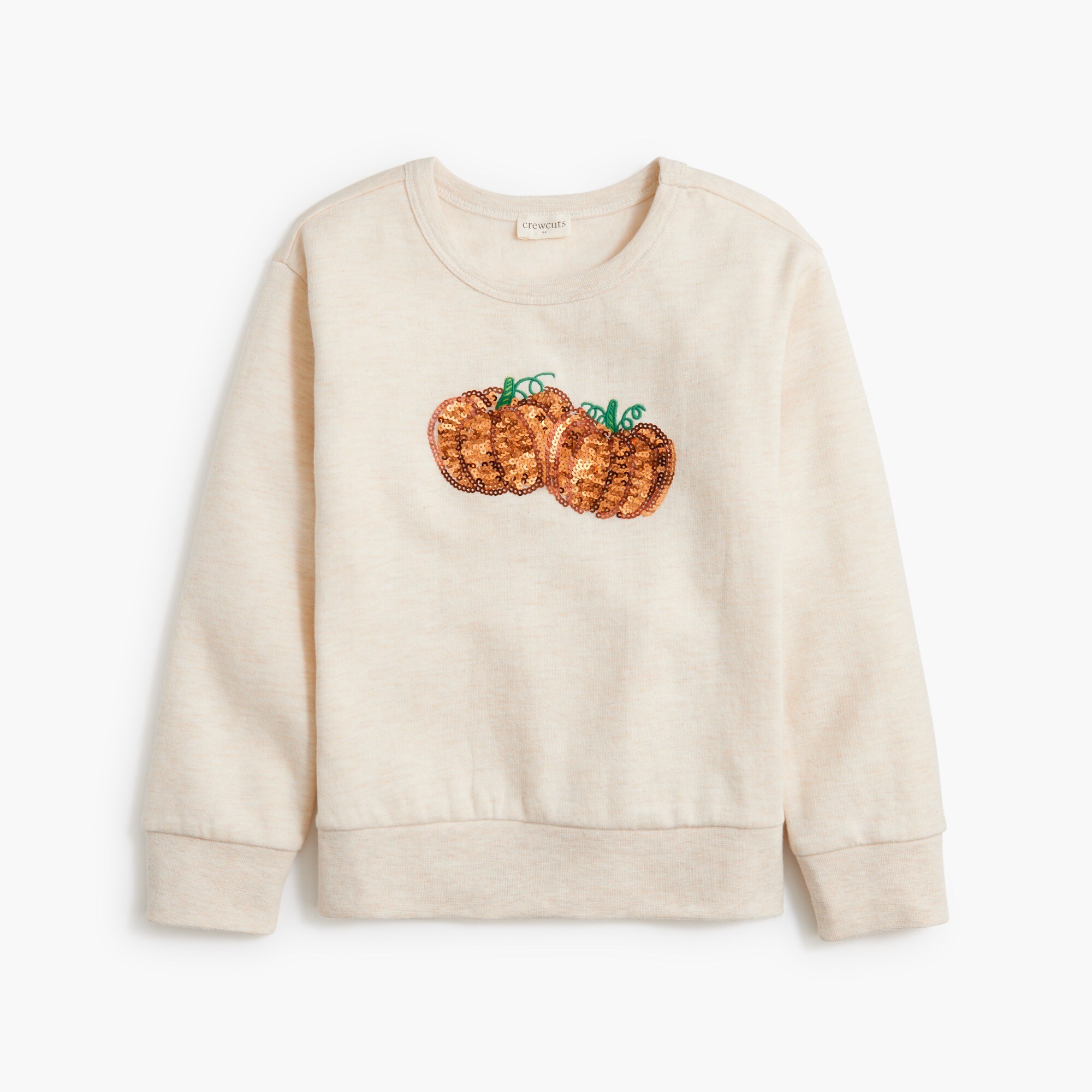 girls' sequin pumpkin sweatshirt for girls