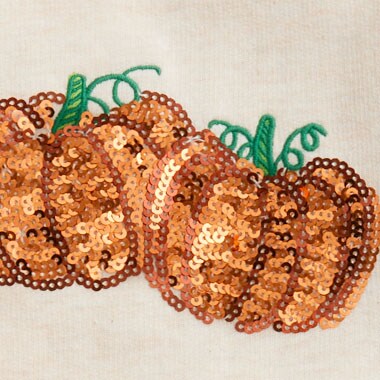 Girls' sequin pumpkin sweatshirt TWIN PUMPKIN GRAPHIC factory: girls' sequin pumpkin sweatshirt for girls