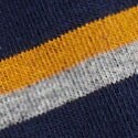 Tipped-stripe socks INDIGO NATURAL NAVAL 