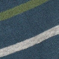 Tipped-stripe socks INDIGO NATURAL NAVAL 