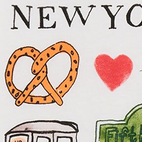 New York graphic tee NEW YORK GRID factory: new york graphic tee for women