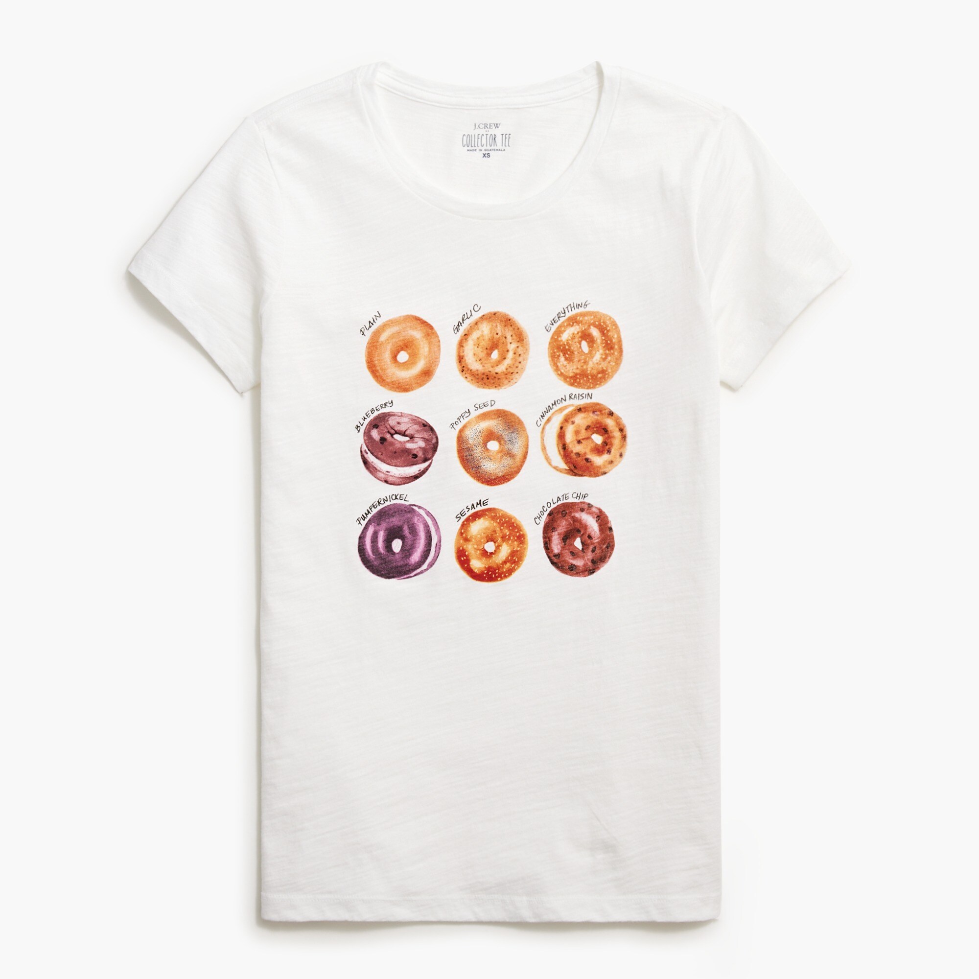 bagel graphic tee for women