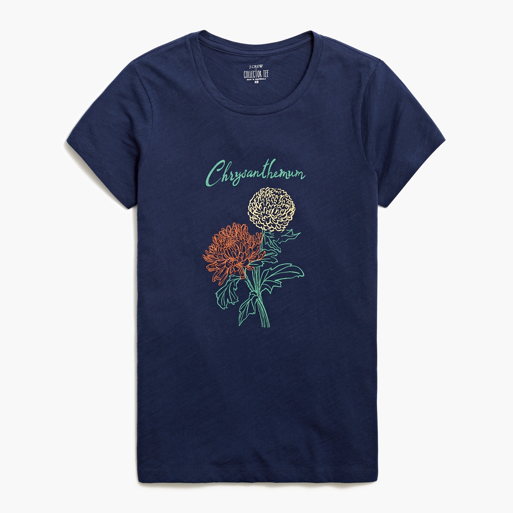 factory: chrysanthemums graphic tee for women