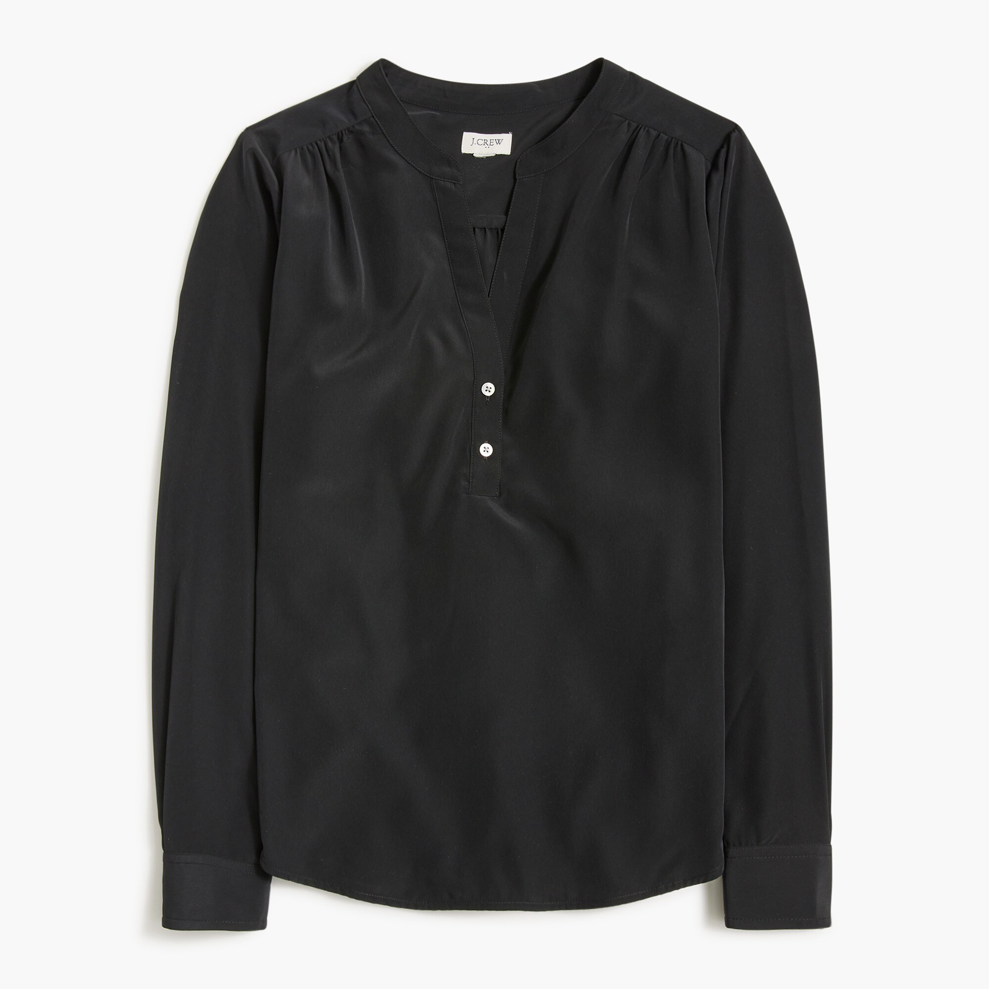Popover placket blouse