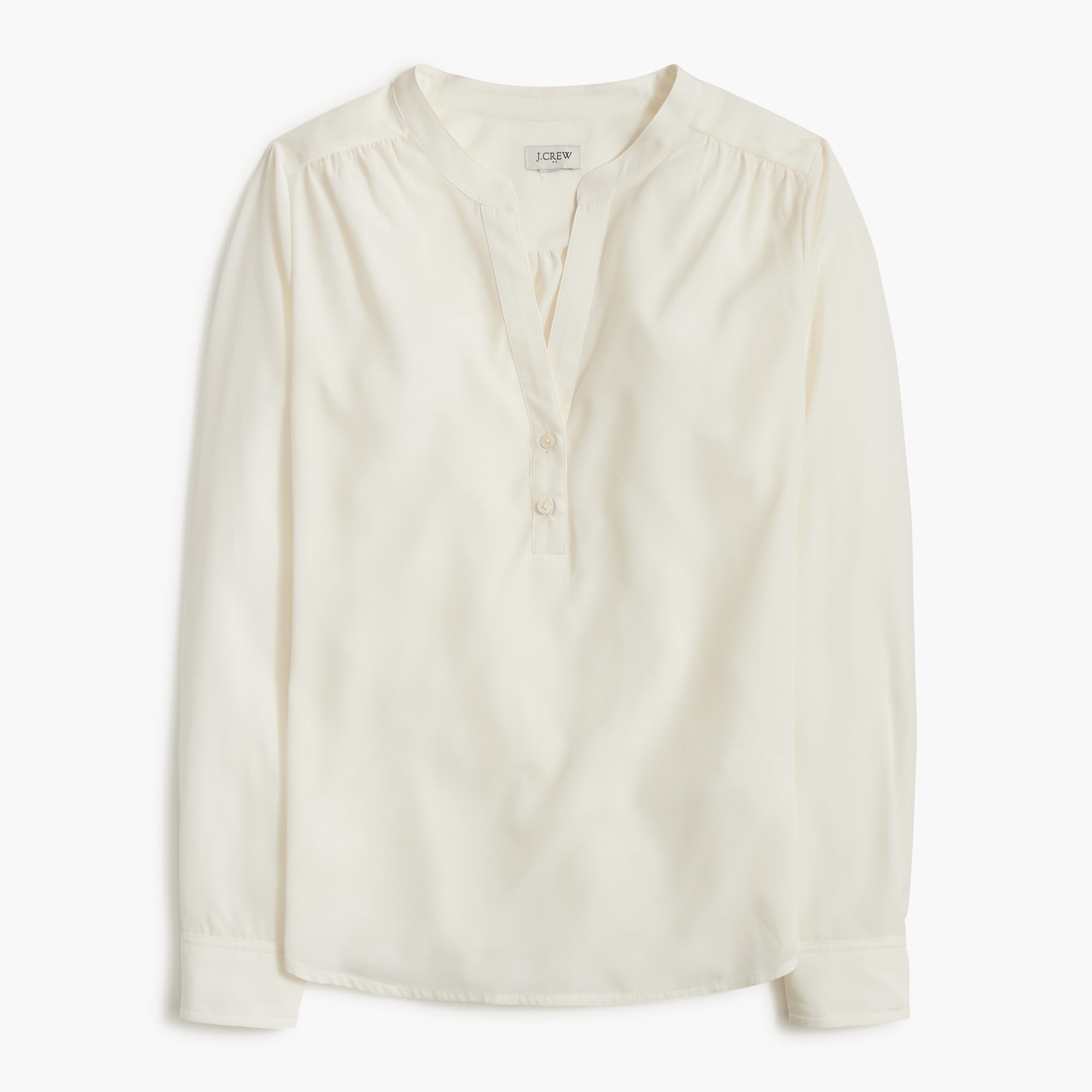 Half Placket Pullover Blouse
