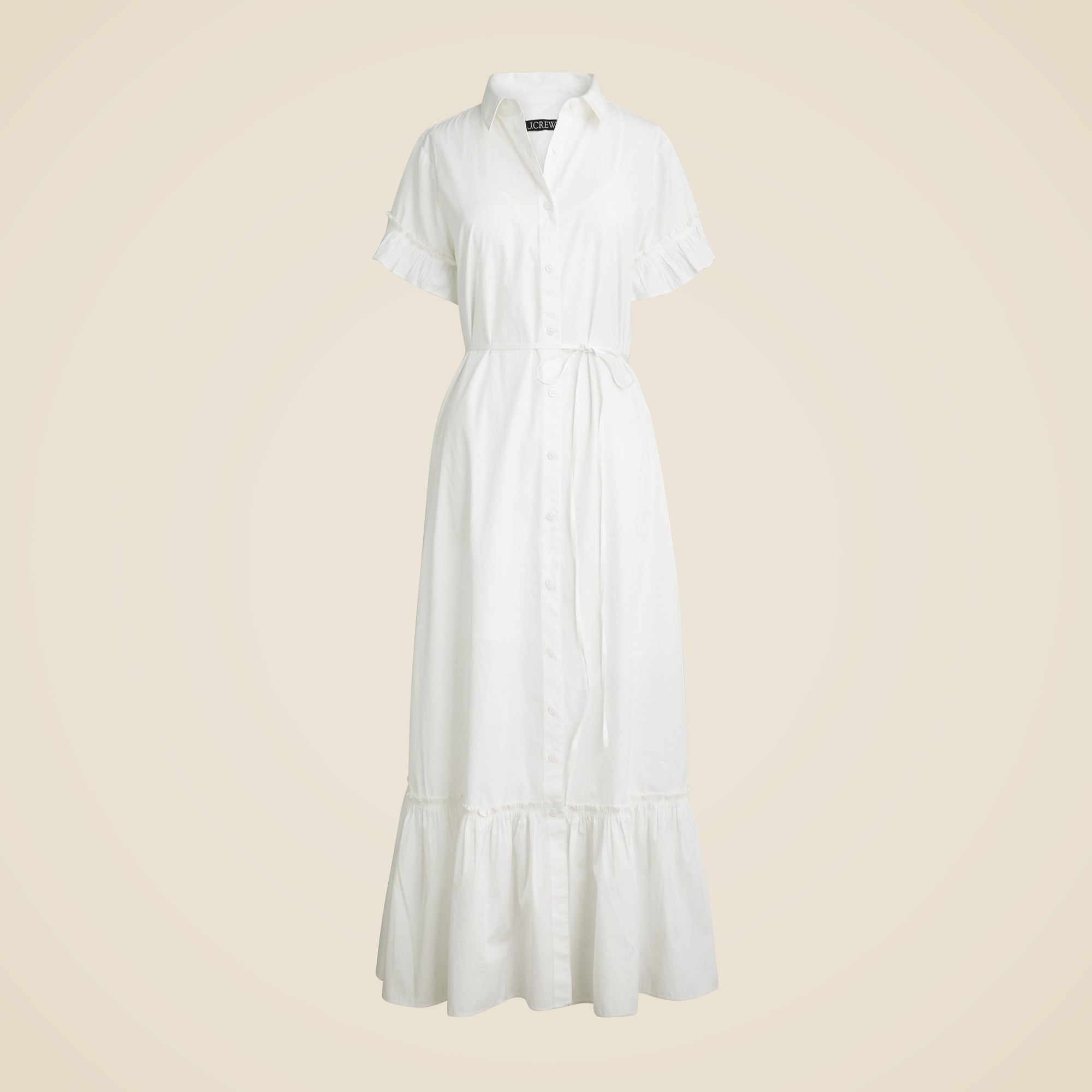 J.Crew Amelia Maxi Shirtdress In Cotton Poplin For Women