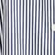 Amelia maxi shirtdress in stripe cotton poplin DARK EVENING