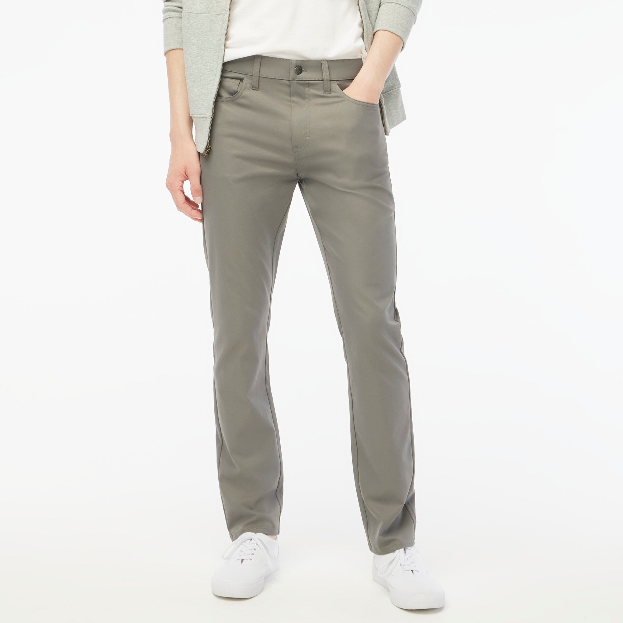 factory: slim-fit five-pocket tech pant for men