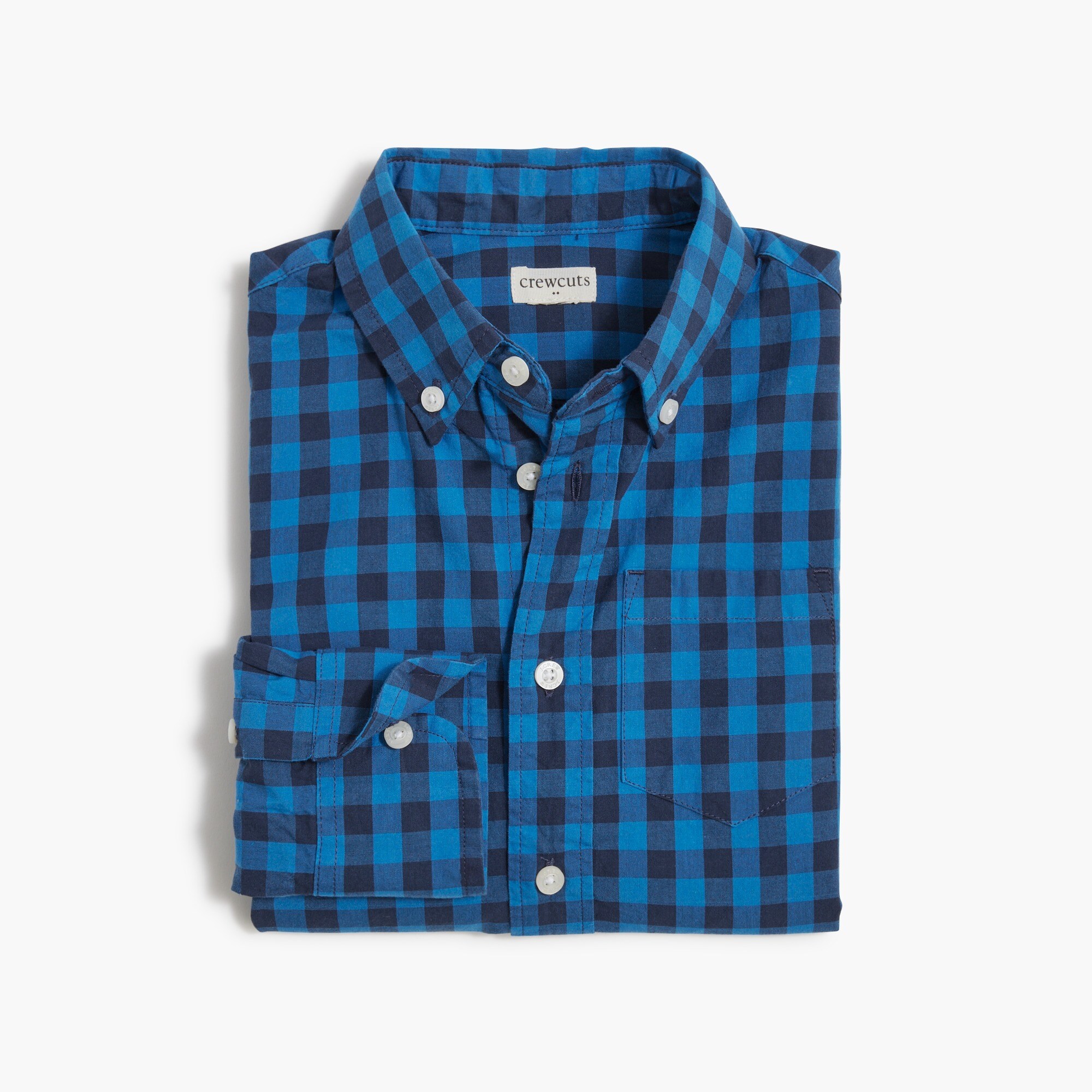 Boys' gingham shirt
