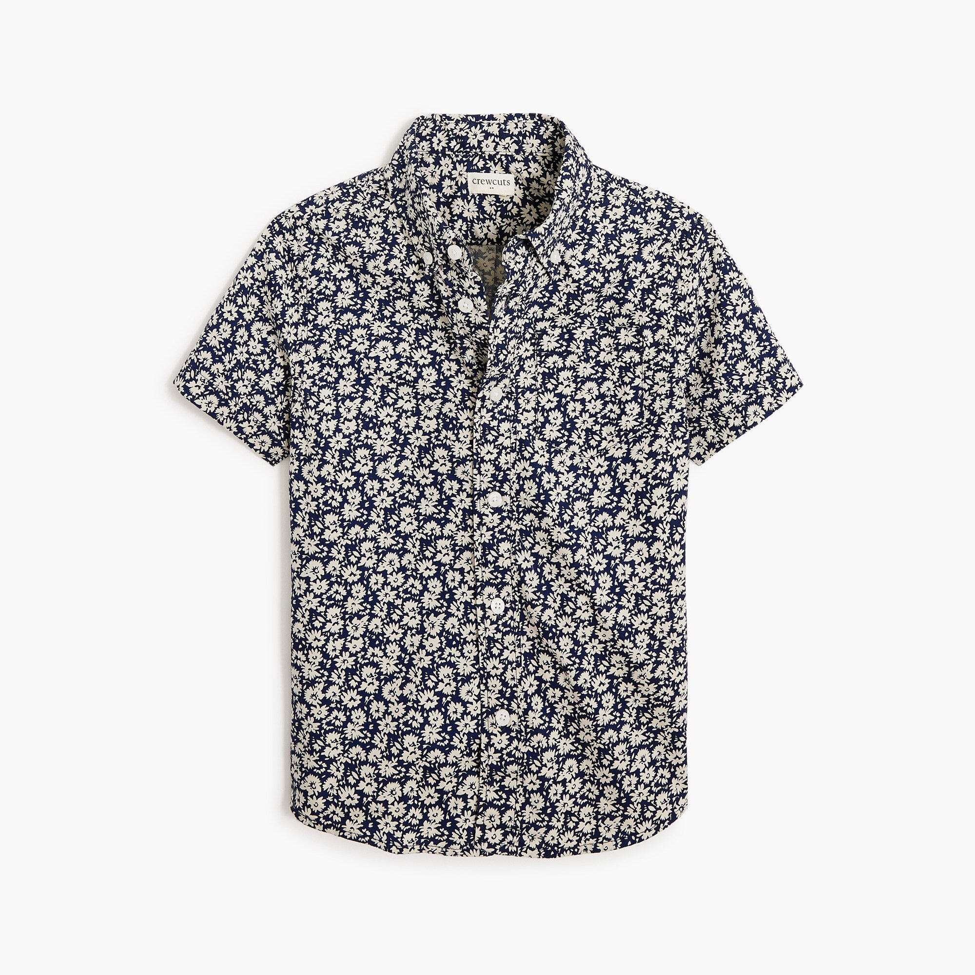 Boys' short-sleeve washed shirt