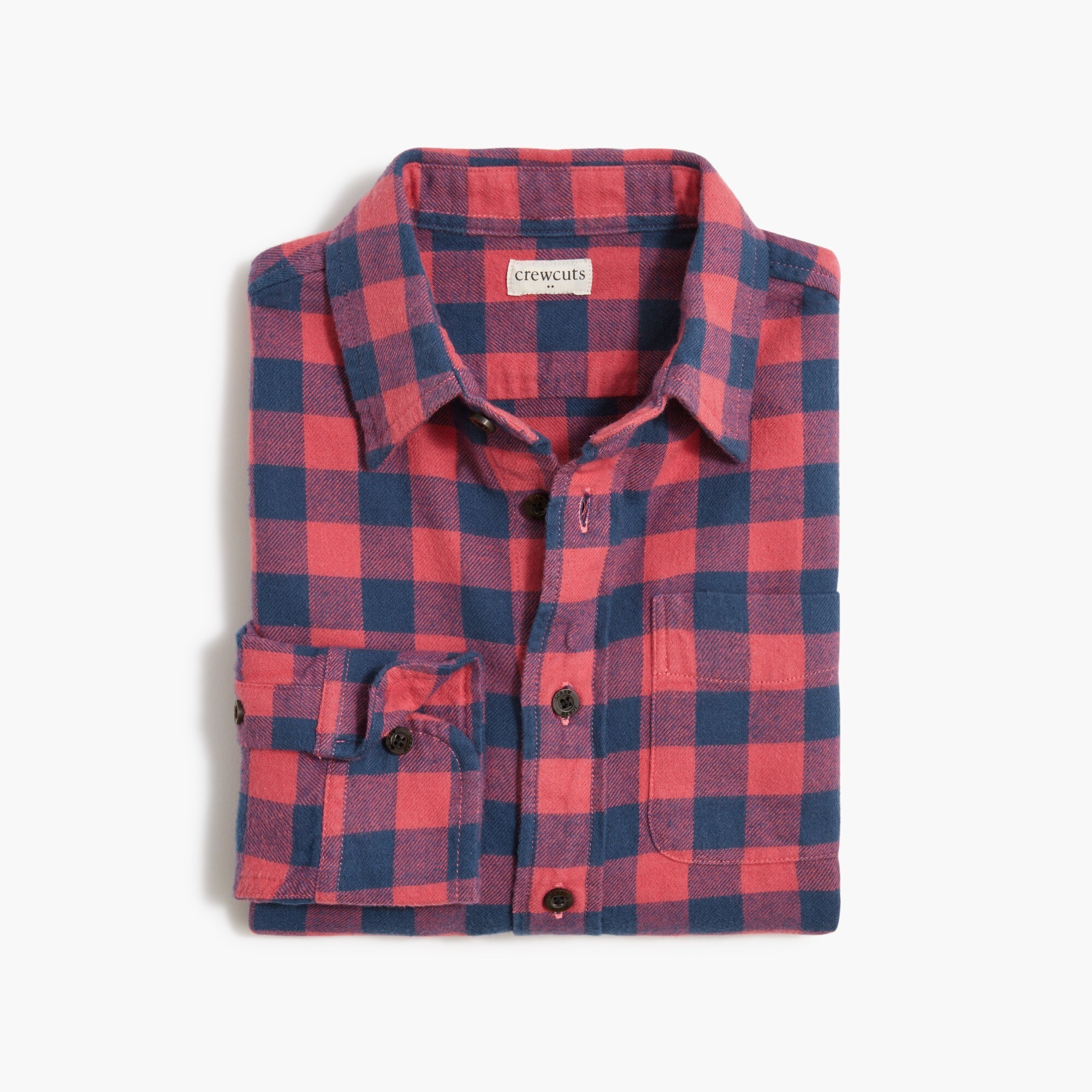 Boys' plaid flannel shirt