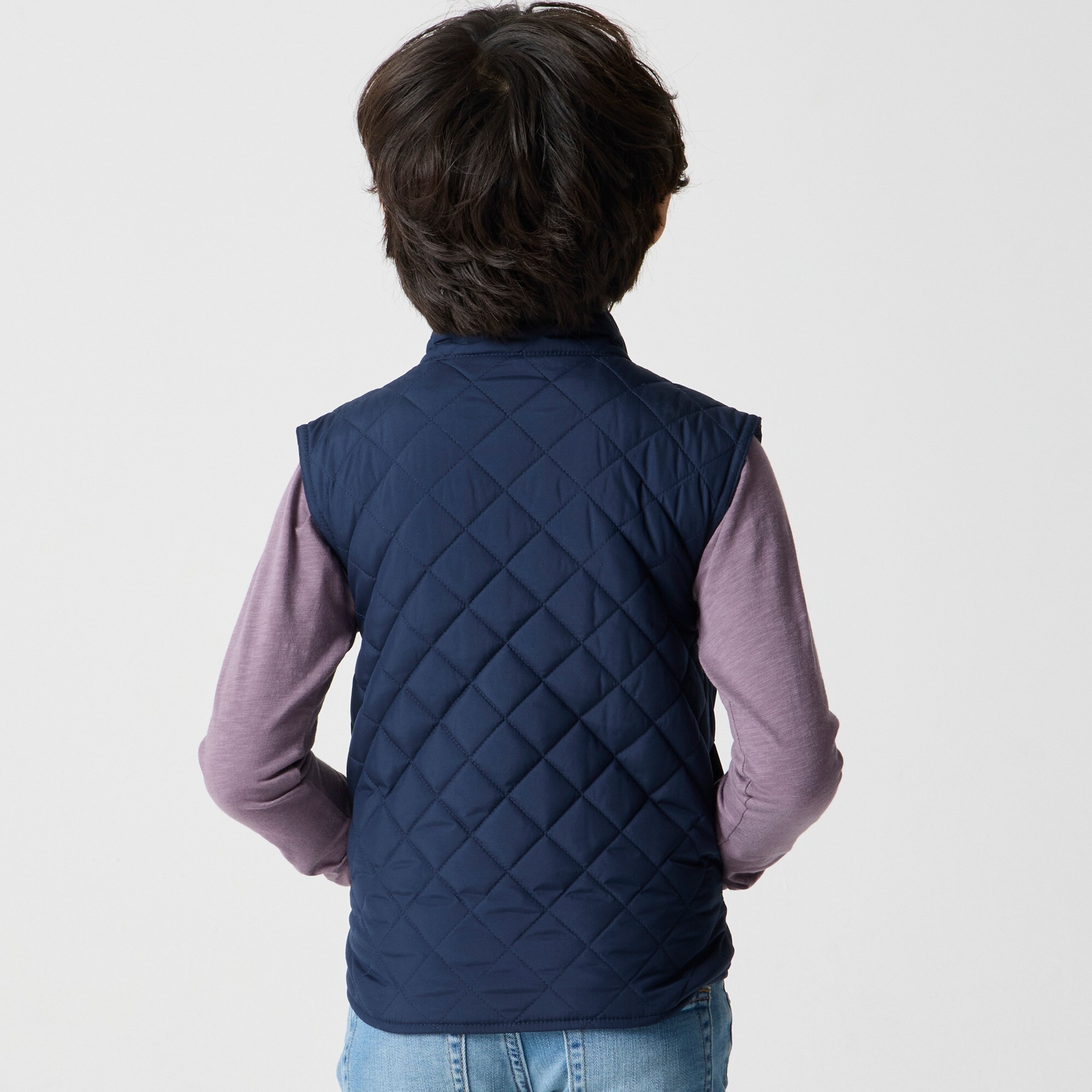 Channel quilted vest